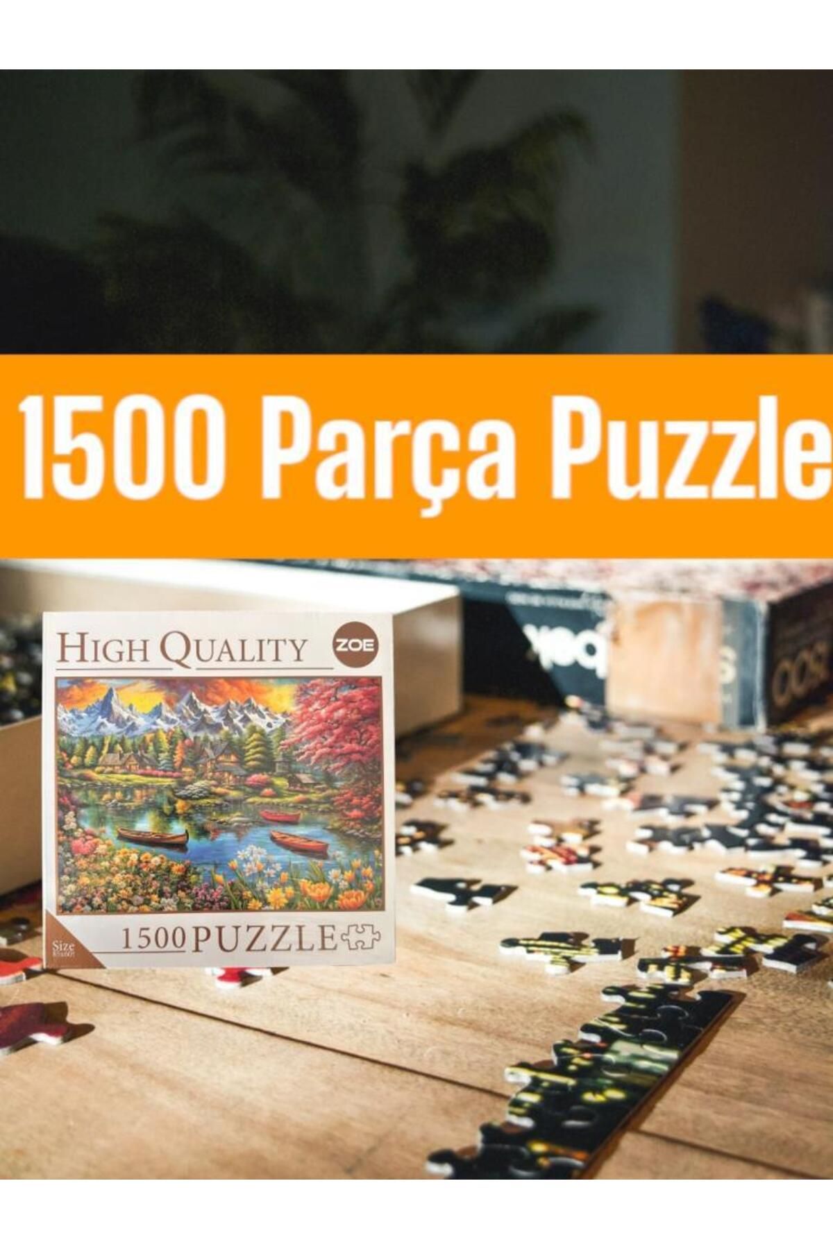Beezzle Lisanslı Göl Evi 1500 Parça High Quality Puzzle Yetişkin Ve Çocuklar Için Eğitici Yapboz