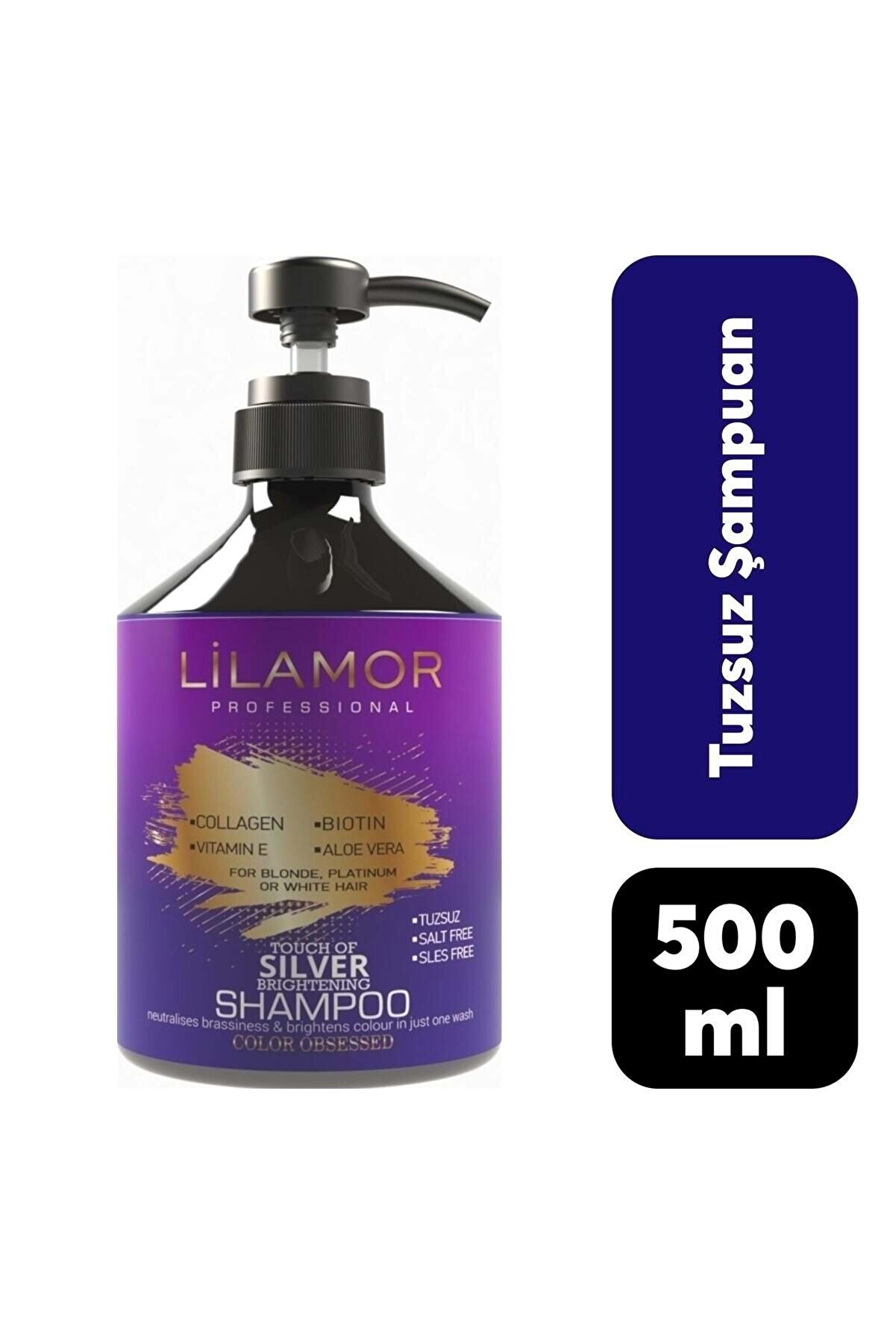 Lilamor 500 ml Mor Tuzsuz Şampuan