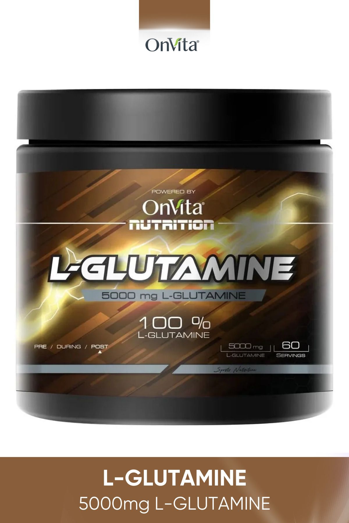 Onvita Nutrition L-glutamine Aminoasit, 5000 Mg