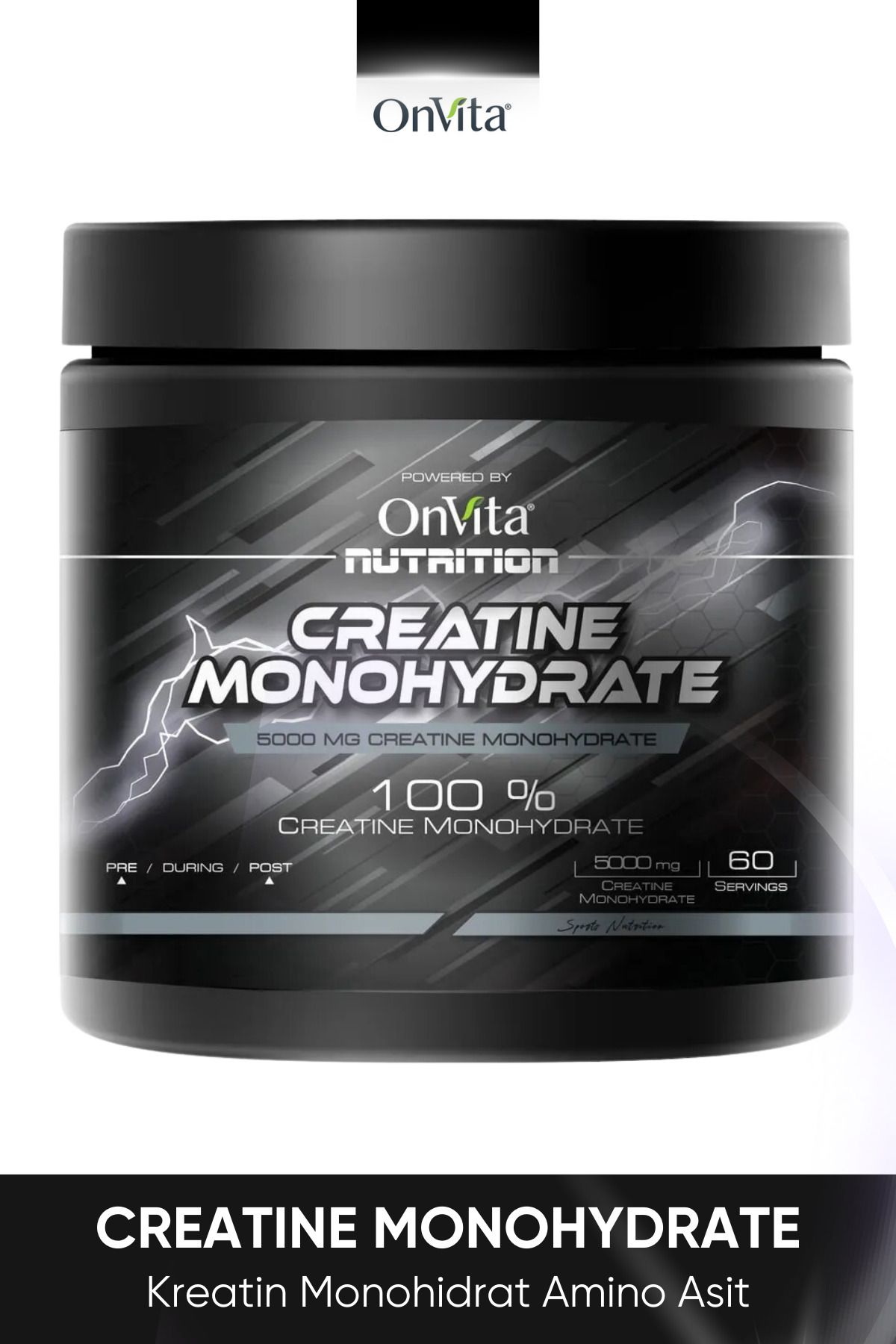 Onvita Nutrition Creatine Monohydrate 5000 Mg, Kreatin Monohidrat