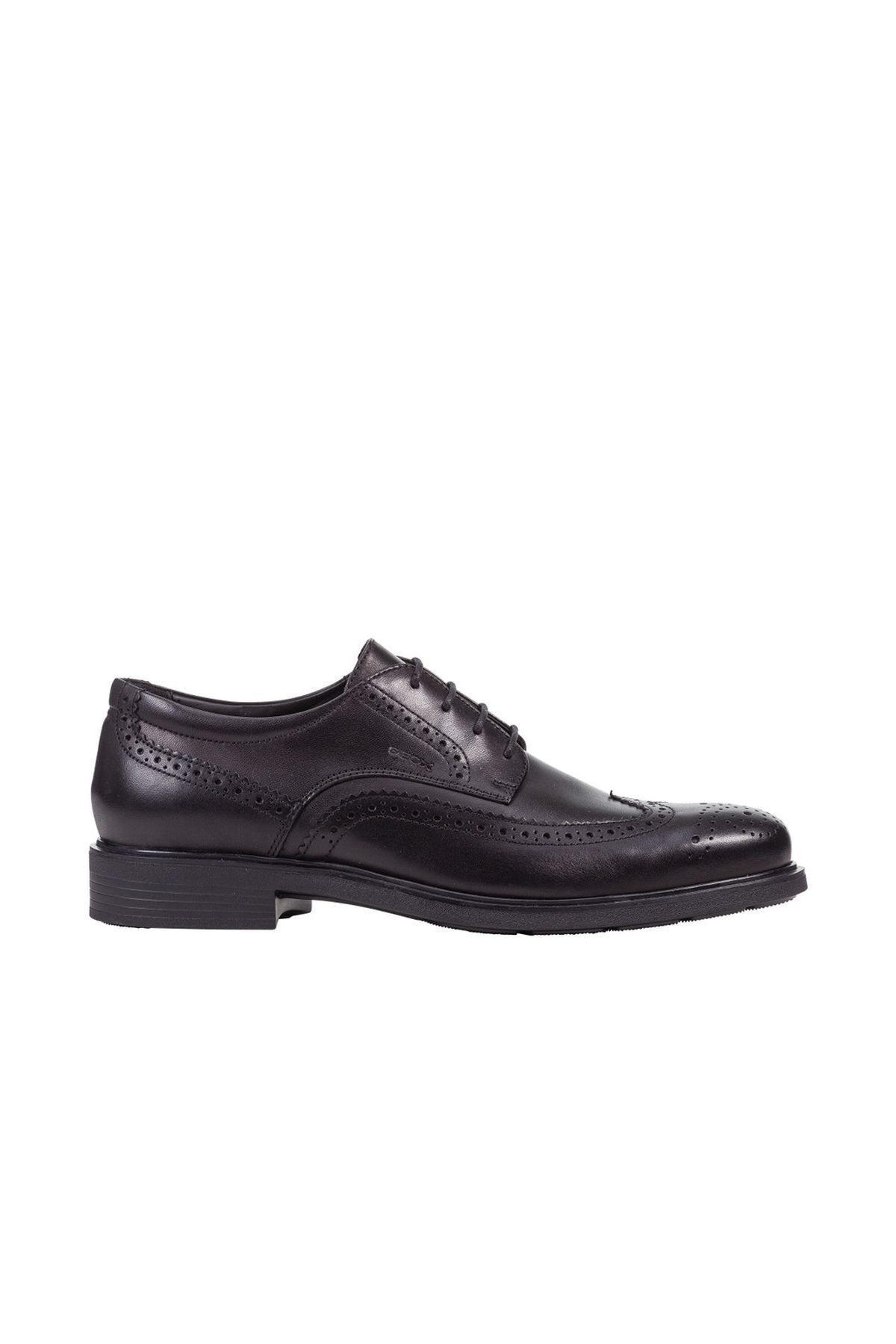 Geox Erkek Siyah Dublin Bağcıklı Deri Klasik Ayakkabı