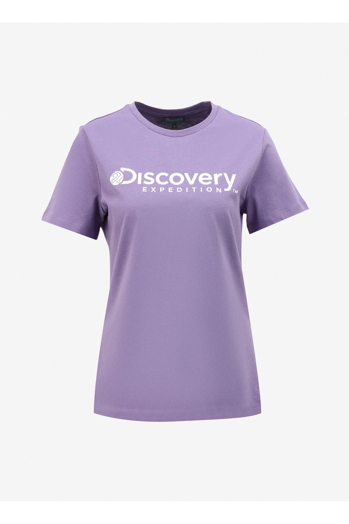 Discovery Expedition Lila Kadın Bisiklet Yaka T-shirt D4sl-tst3053