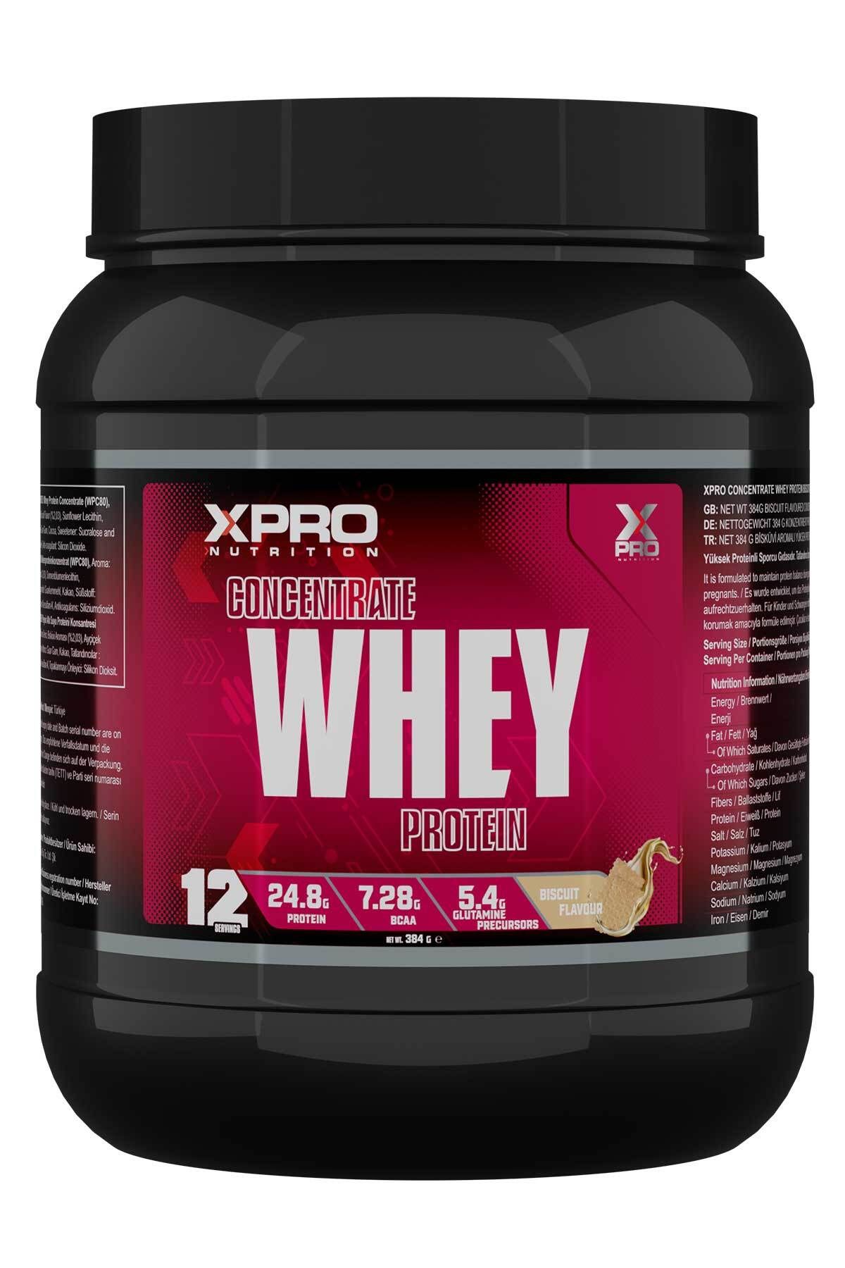 Xpro Nutrition Xpro Concentrate Whey Protein Tozu 384gr - Bisküvi Aromalı