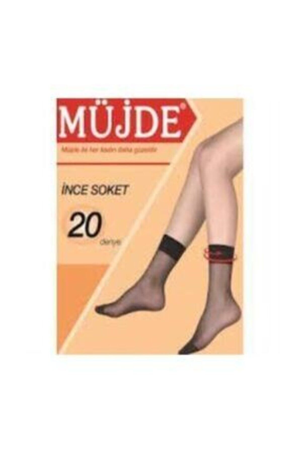 Müjde Ince Soket Corap 6'lı Paket 57 Ten Rengi ( 6 Adet ) Soket Kısa Pantolon Çorap , Çorabı