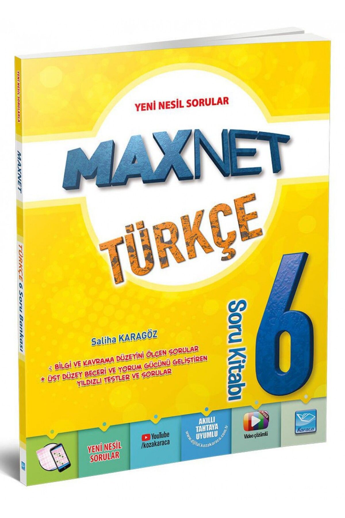 Star Oyun Karaca Eğitim Yayınları Maxnet 6. Sınıf Türkçe Soru Kitabı