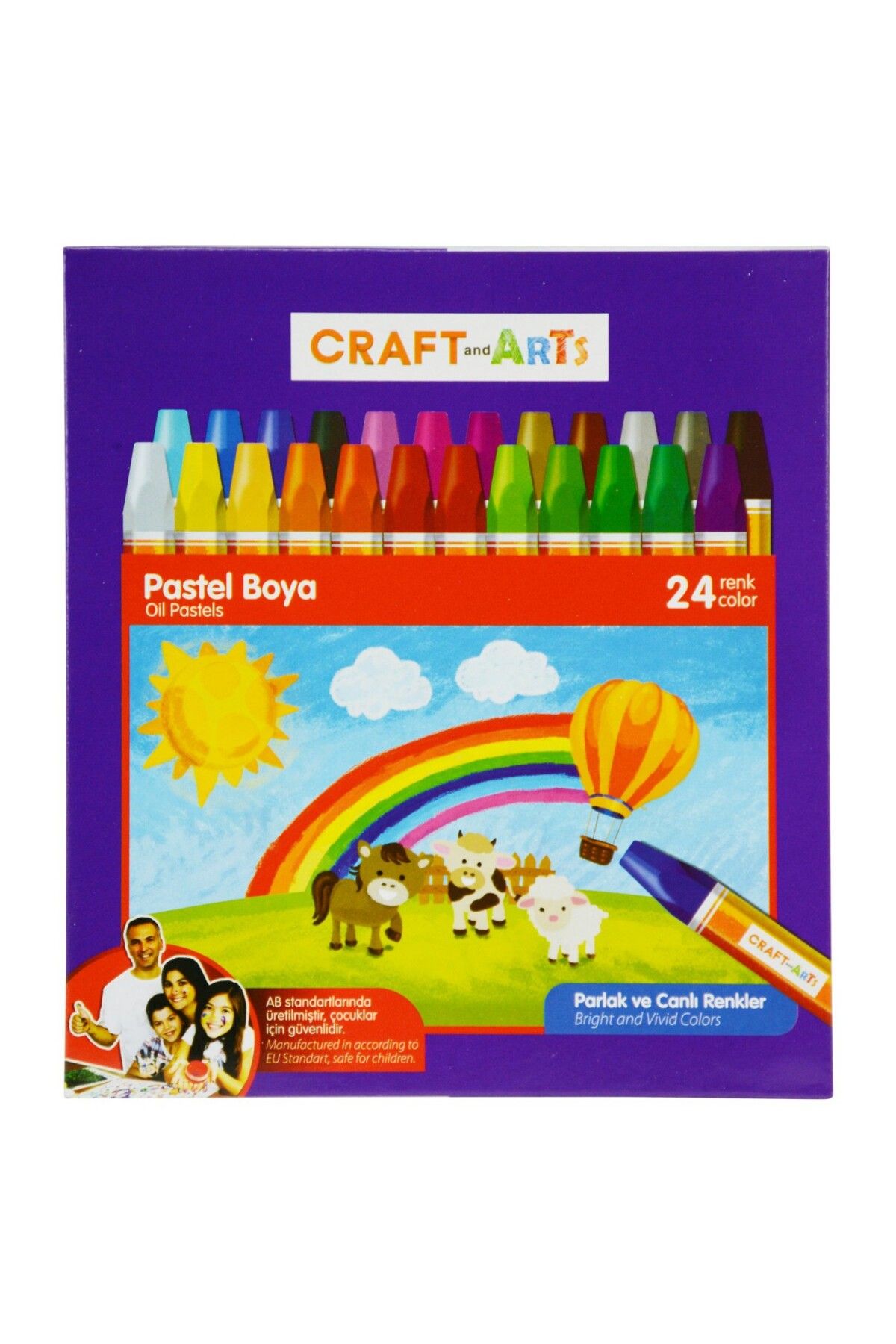 Craft and Arts 24 Renk Pastel Boya Seti