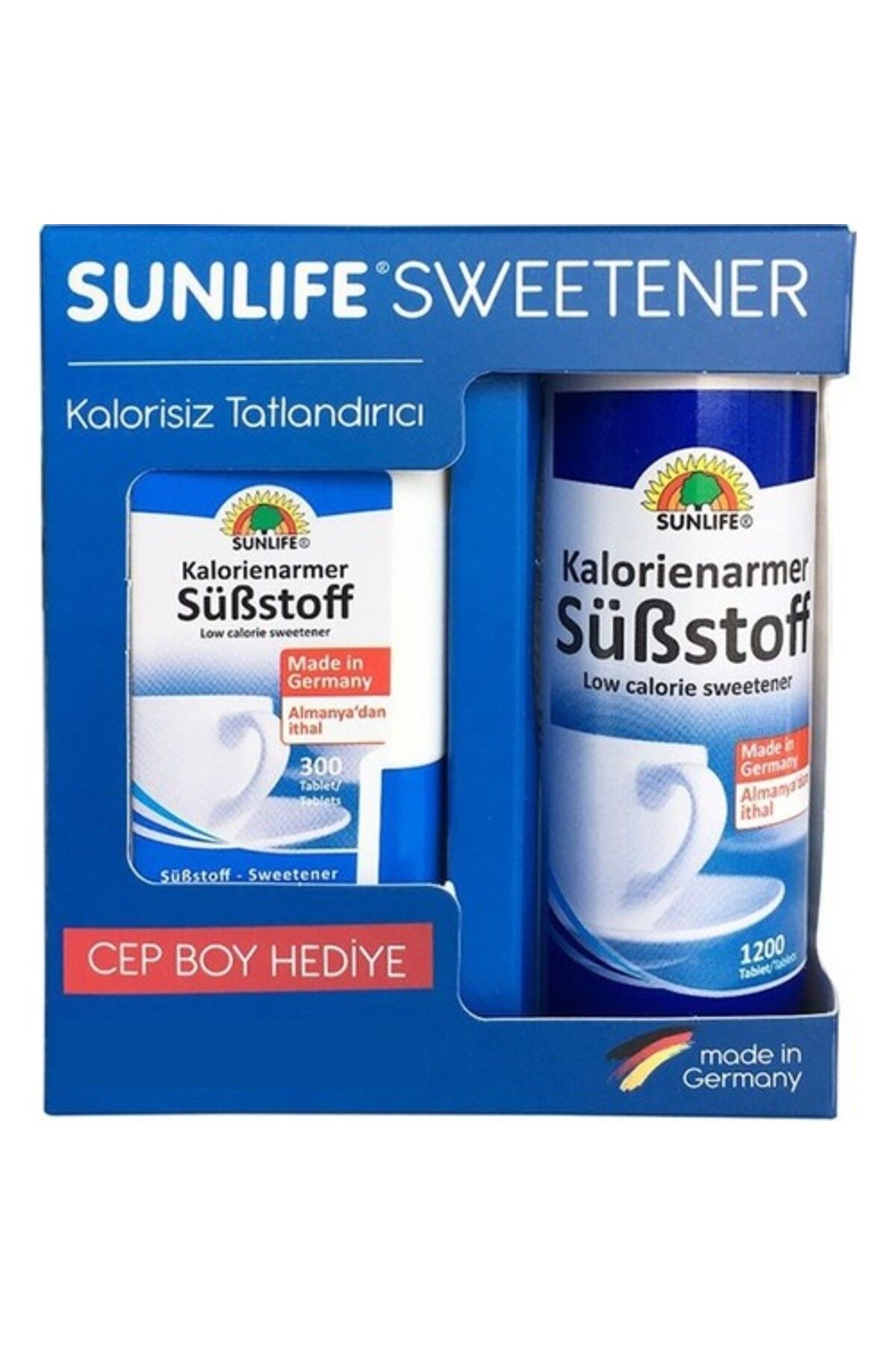 Sunlife Sweetener 1200 + Tatlandırıcı 300 Tablet Cep Boy