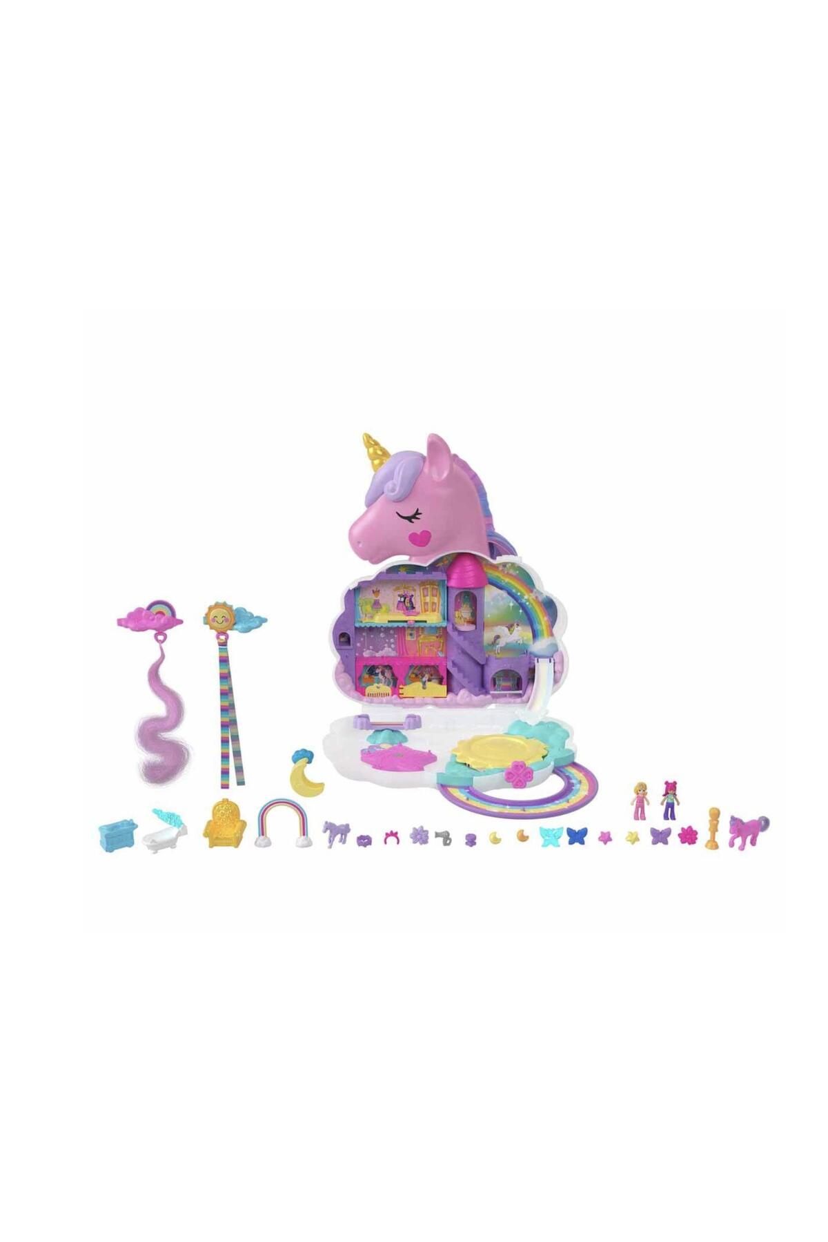 Polly Pocket Rainbow Unicorn Salon Kompakt Hkv51