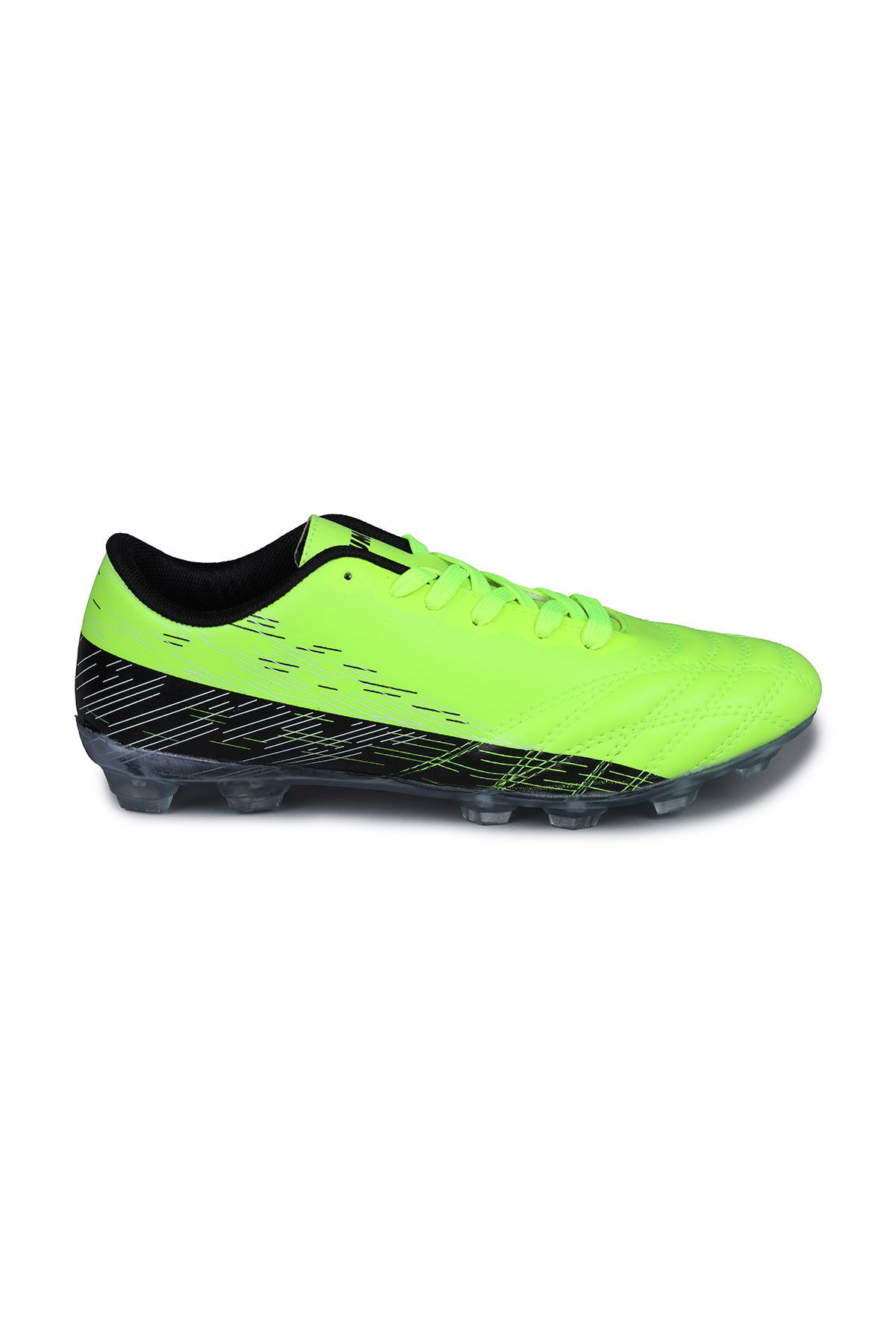 Jump 28221 Neon Yeşil - Siyah Çim Halı Saha Kramponu Futbol Ayakkabısı