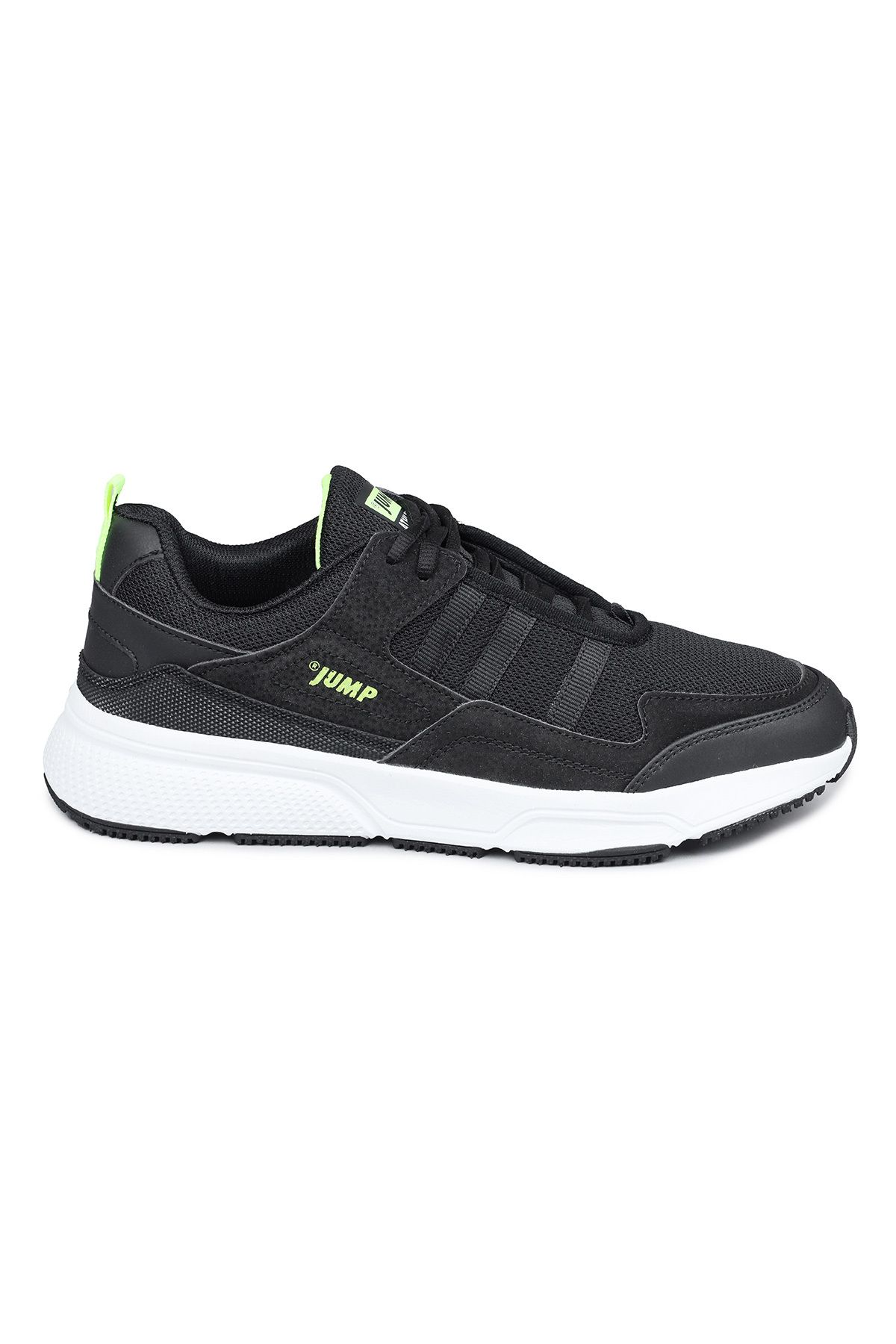 Jump 27693 Siyah - Neon Yeşil Erkek Sneaker Günlük Spor Ayakkabı