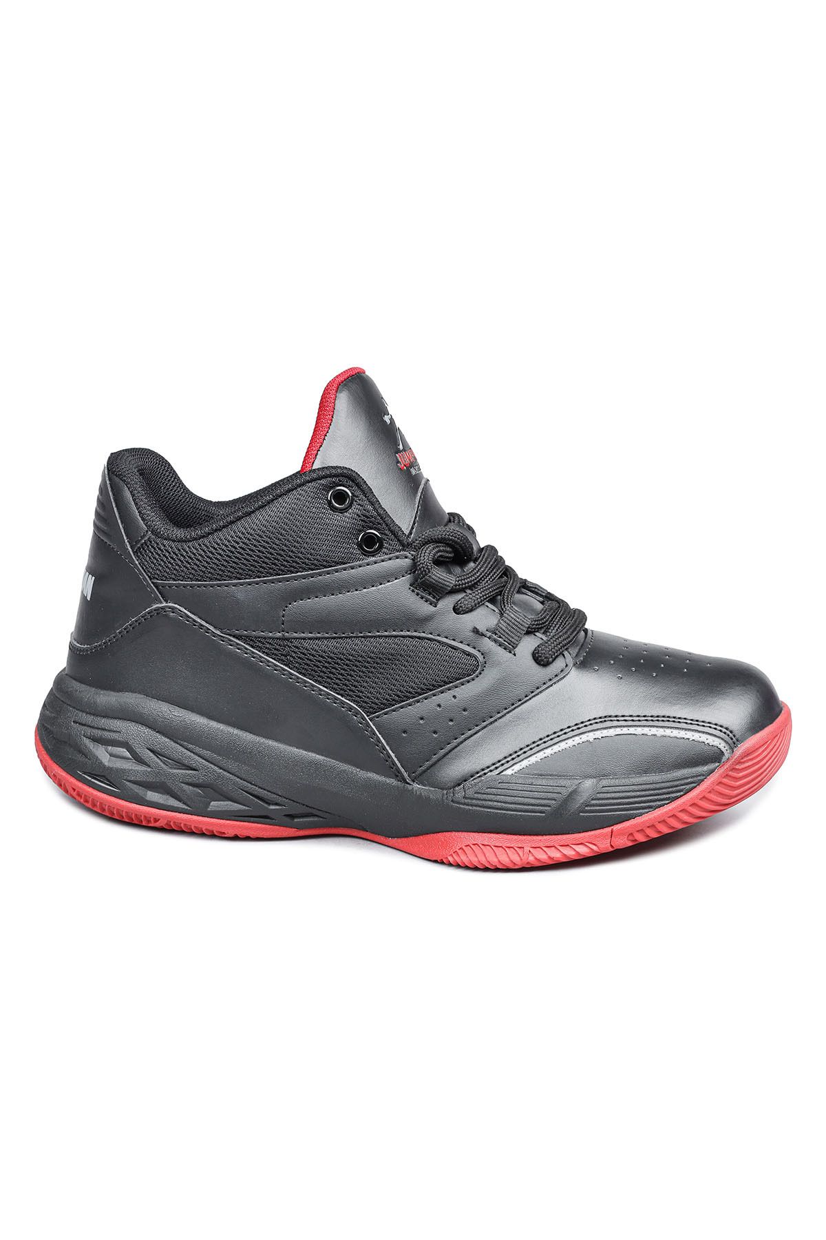 Jump 27722 Siyah - Kırmızı Erkek Basketbol Spor Ayakkabısı