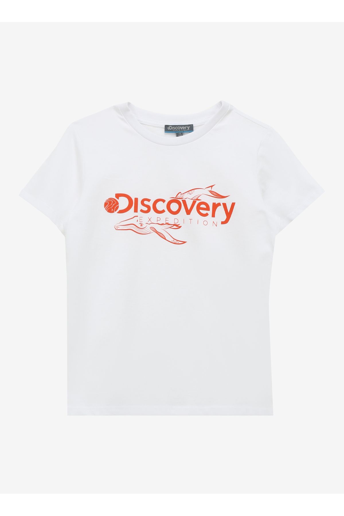 Discovery Expedition Baskılı Kırık Beyaz Unisex T-Shirt D4SU-TST 3301