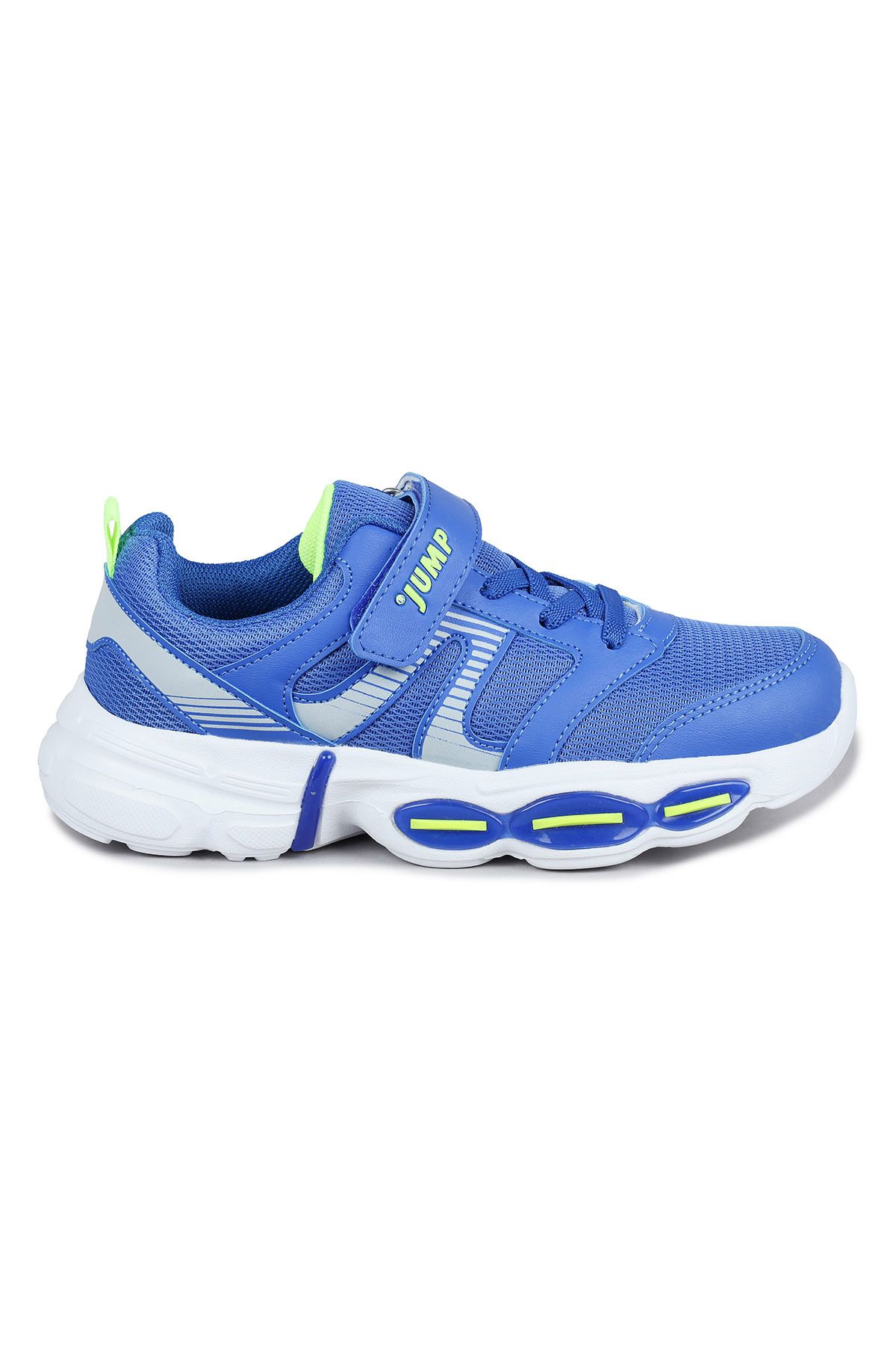 Jump 30037 Mavi - Neon Yeşil Erkek Çocuk Sneaker Günlük Spor Ayakkabı