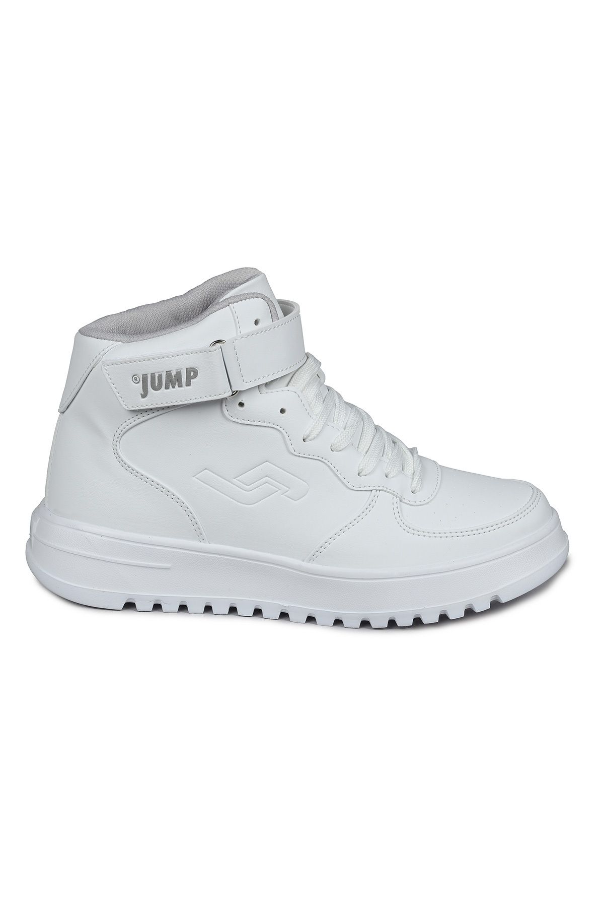 Jump 17308 Yüksek Bilekli Beyaz Kadın Sneaker Günlük Spor Ayakkabı