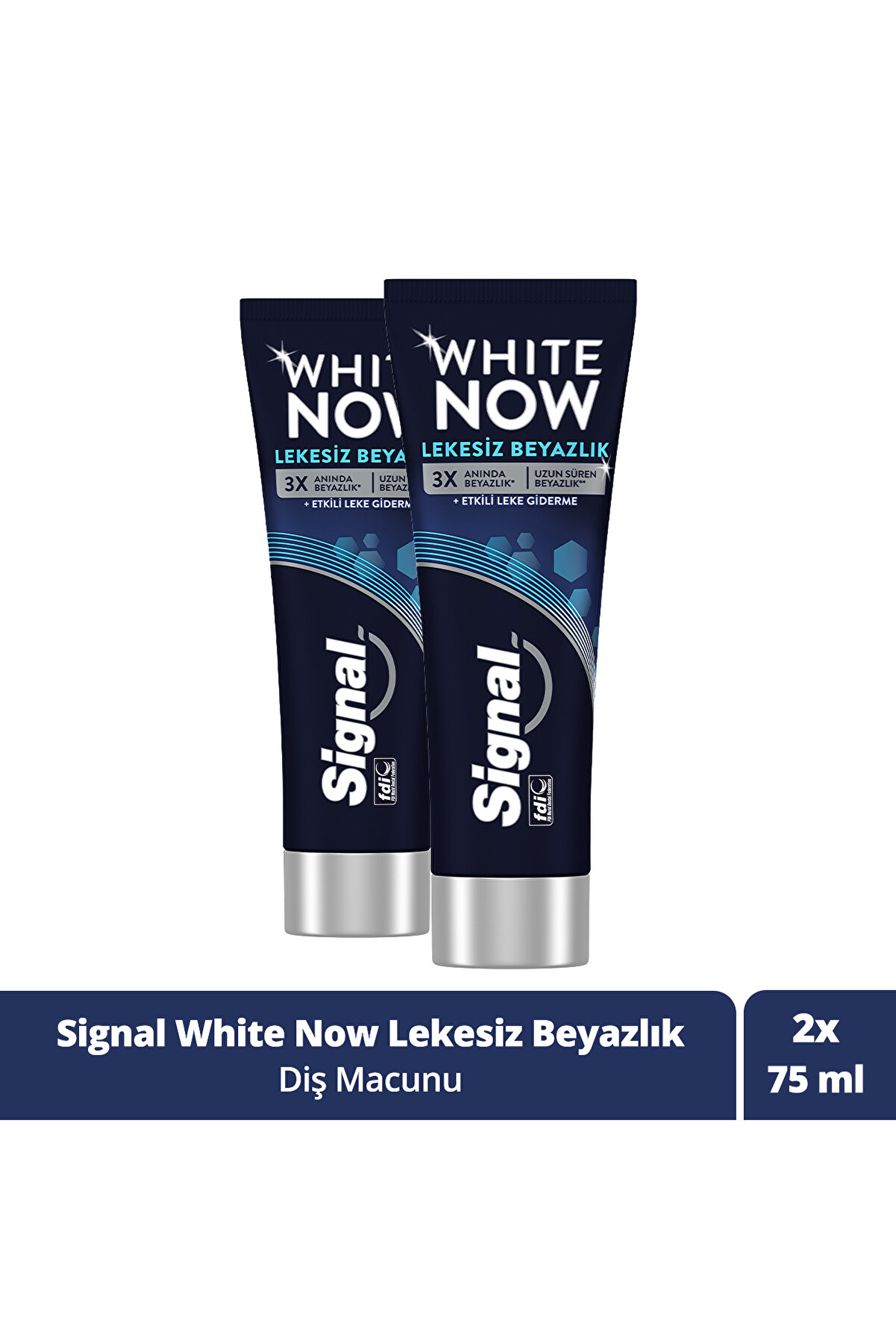 Signal White Now Diş Macunu Lekesiz Beyazlık 75 ml X2