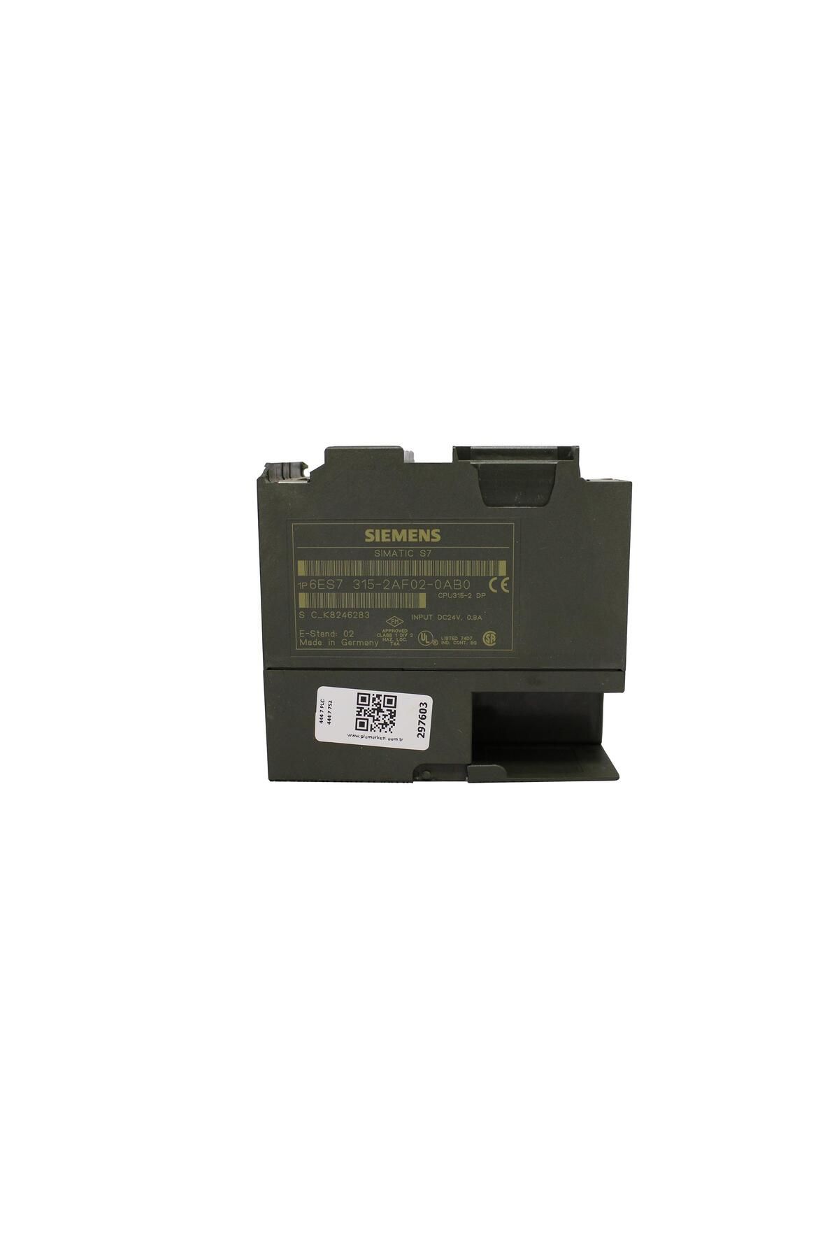 Siemens 6ES7315-2AF02-0AB0, 6ES7 315-2AF02-0AB0, SIMATIC S7-300, CPU 315-DP, 24 V DC, 64 KB,