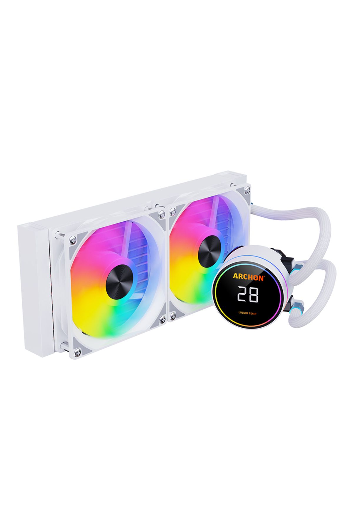 Archon FORZA-240 240mm A-RGB Fanlı Cpu Soğutucu Sıvı Soğutma Sistemi İşlemci Fanı Beyaz