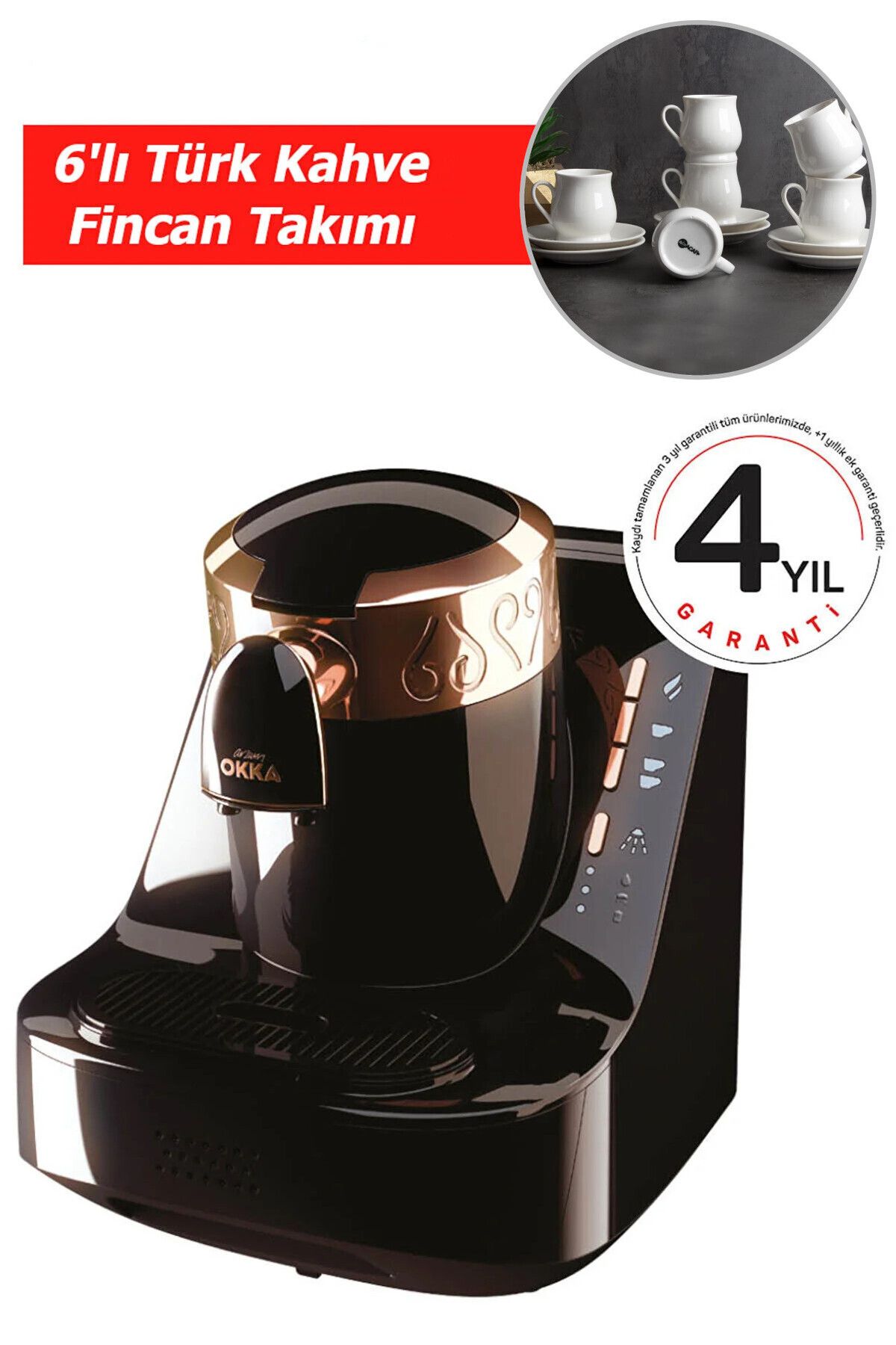 Arzum Okka OK001 Otomatik Türk Kahve Makinesi - Siyah