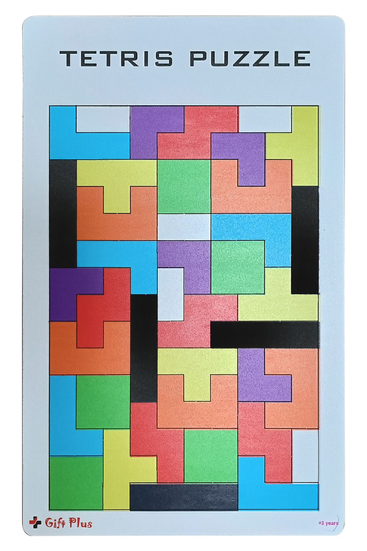 gift plus Ahşap Tetris Blok Puzzle Yapboz Eğitici Oyuncak
