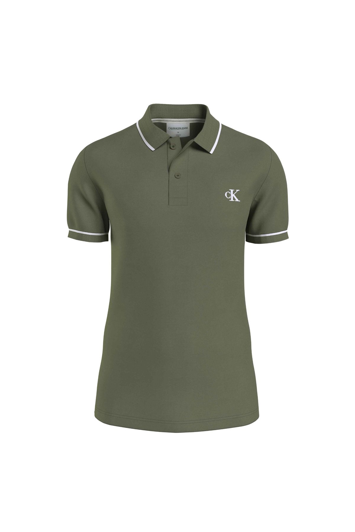 Calvin Klein Jeans Düz Koyu Yeşil Erkek Polo T-shirt J30j315603ldy
