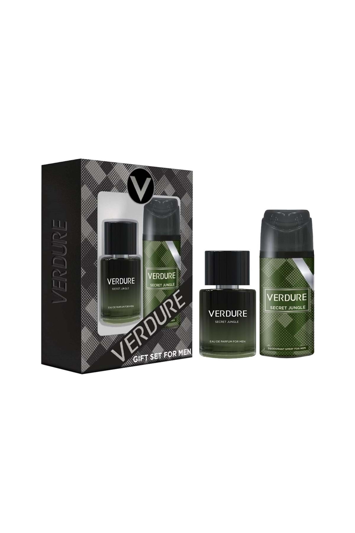 VERDURE Secret Jungle Erkek Parfüm Deodorant 2'li Set