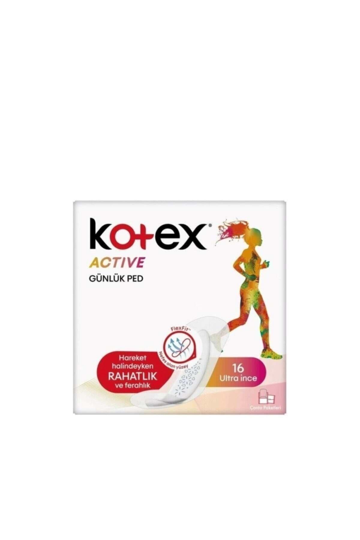 Kotex Active Ultra Ince Günlük Ped 16'lı