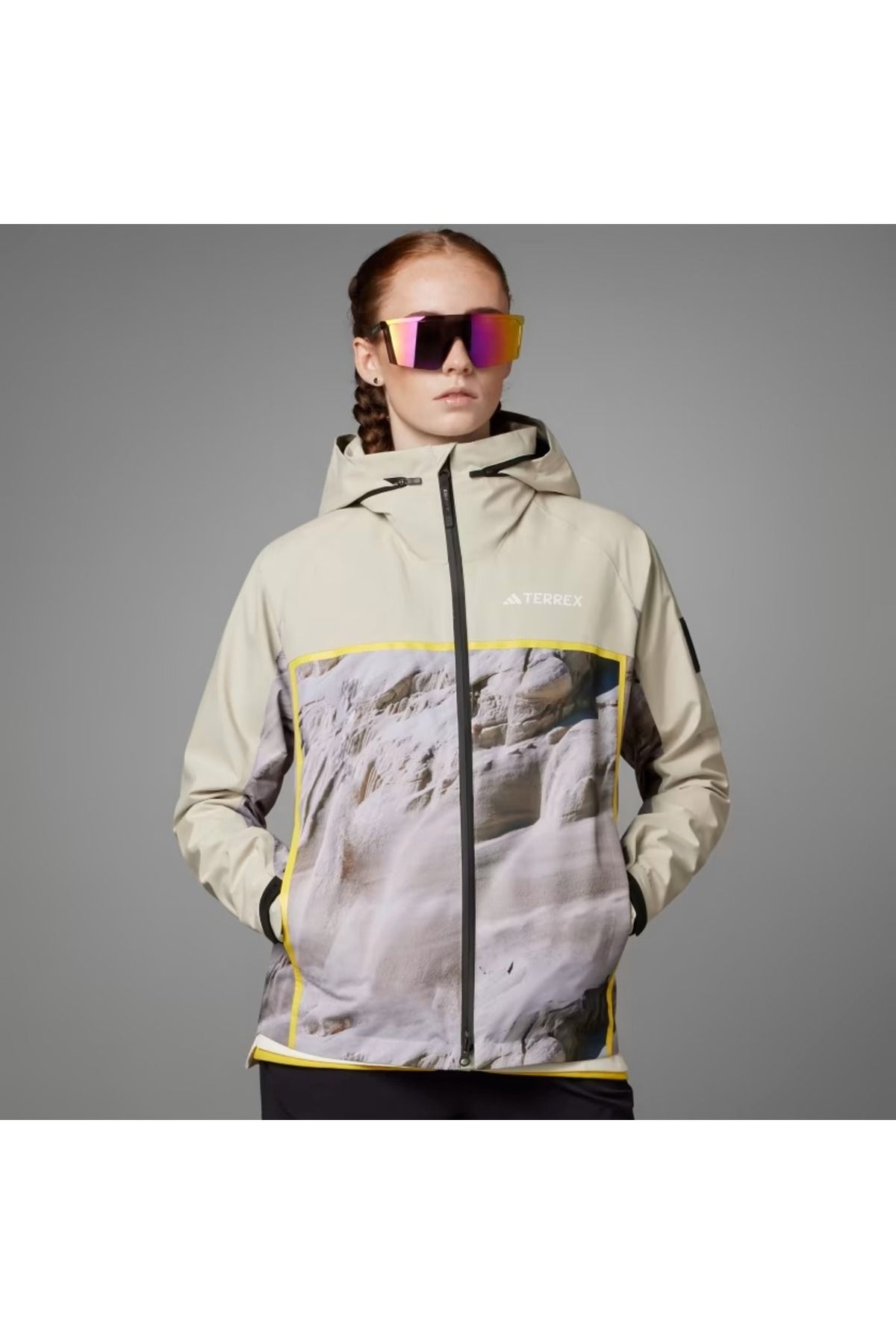 adidas National geographic  rain.dry kadın suya dayanıklı kapüşonlu  ceket ic1992