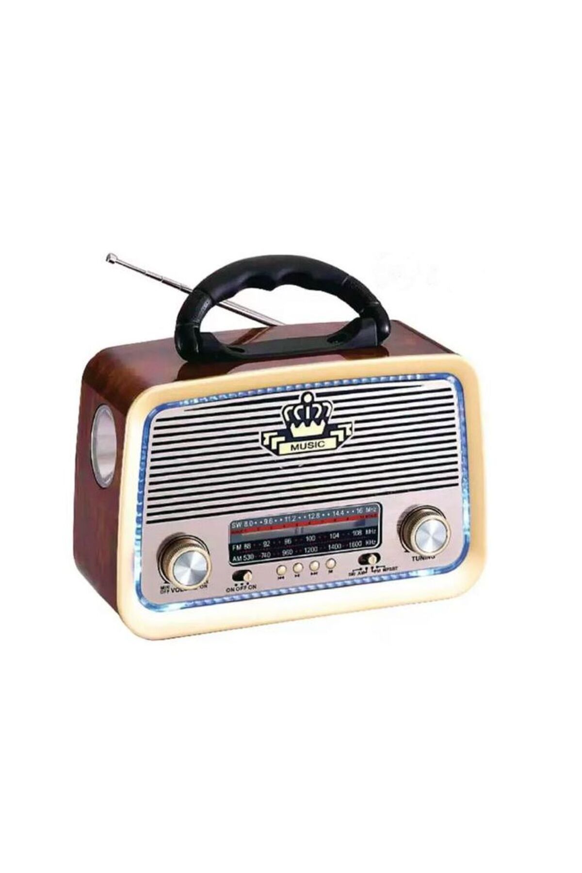Harbass 301 Radyo Fener+Bluetooth+Usb+FM Nostaljik Radyo