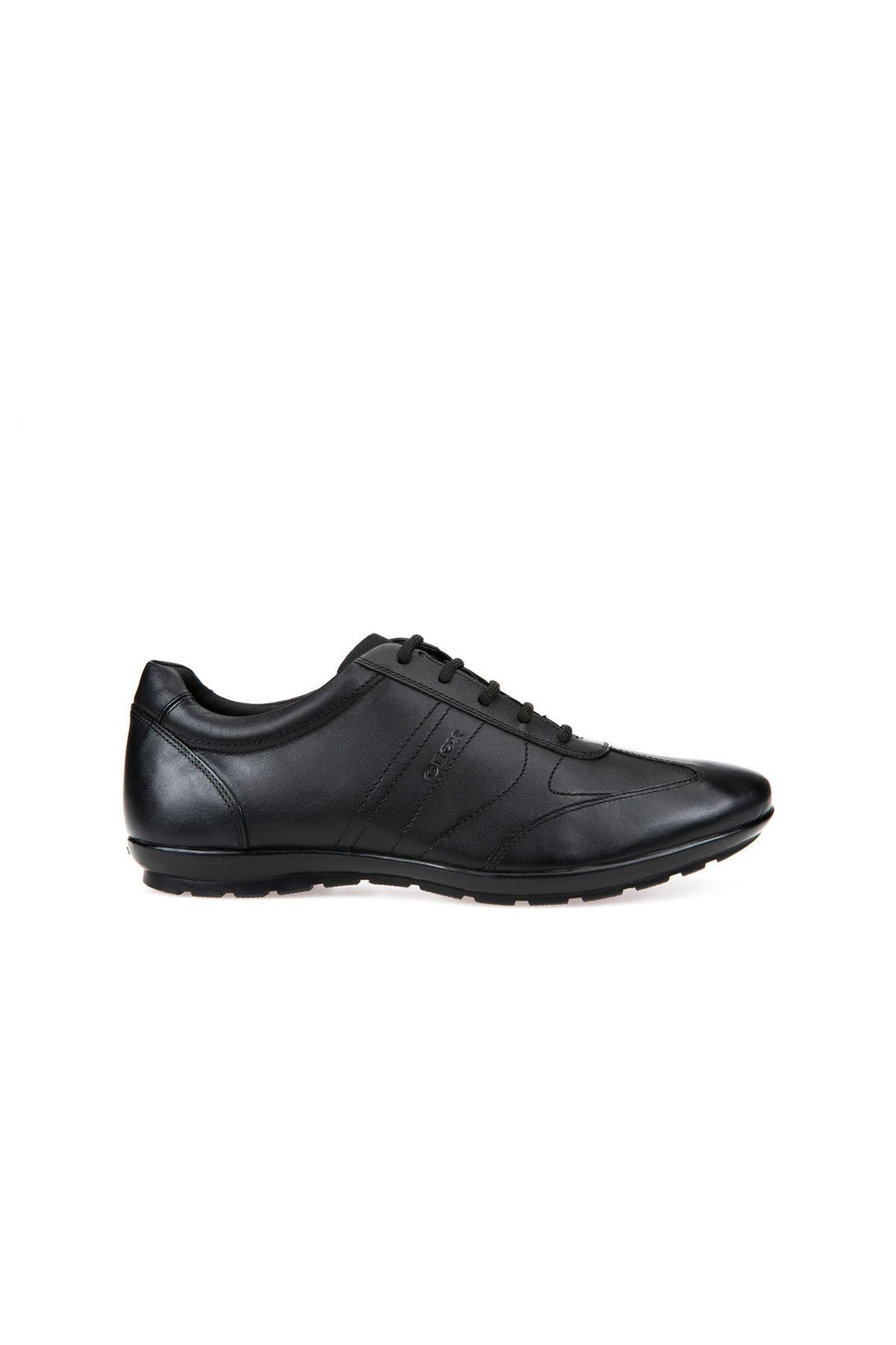 Geox Erkek Siyah Symbol Bağcıklı Deri Casual Ayakkabı