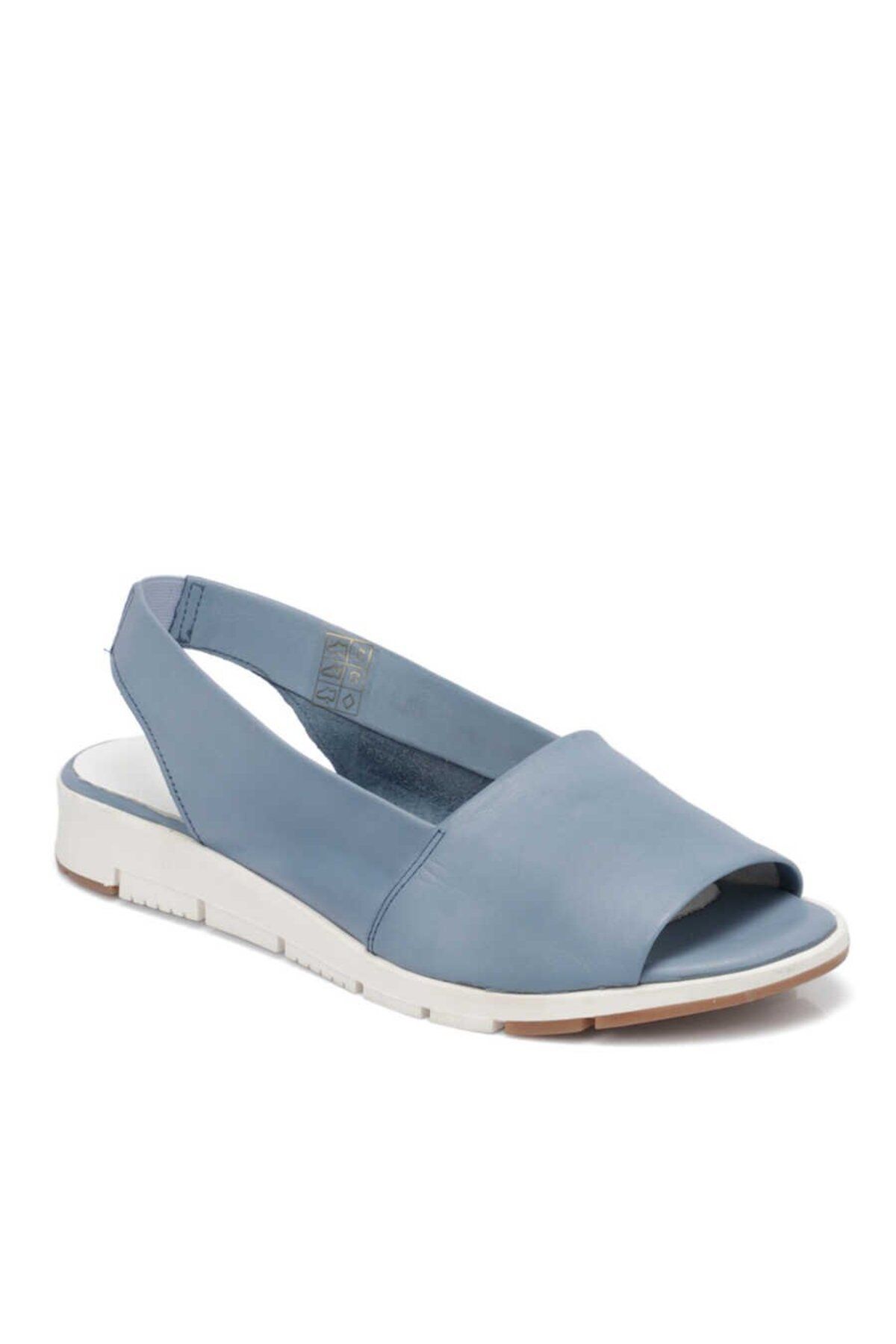 Tergan Mavi Deri Kadın Sandalet - K23Y1SN66712-K67