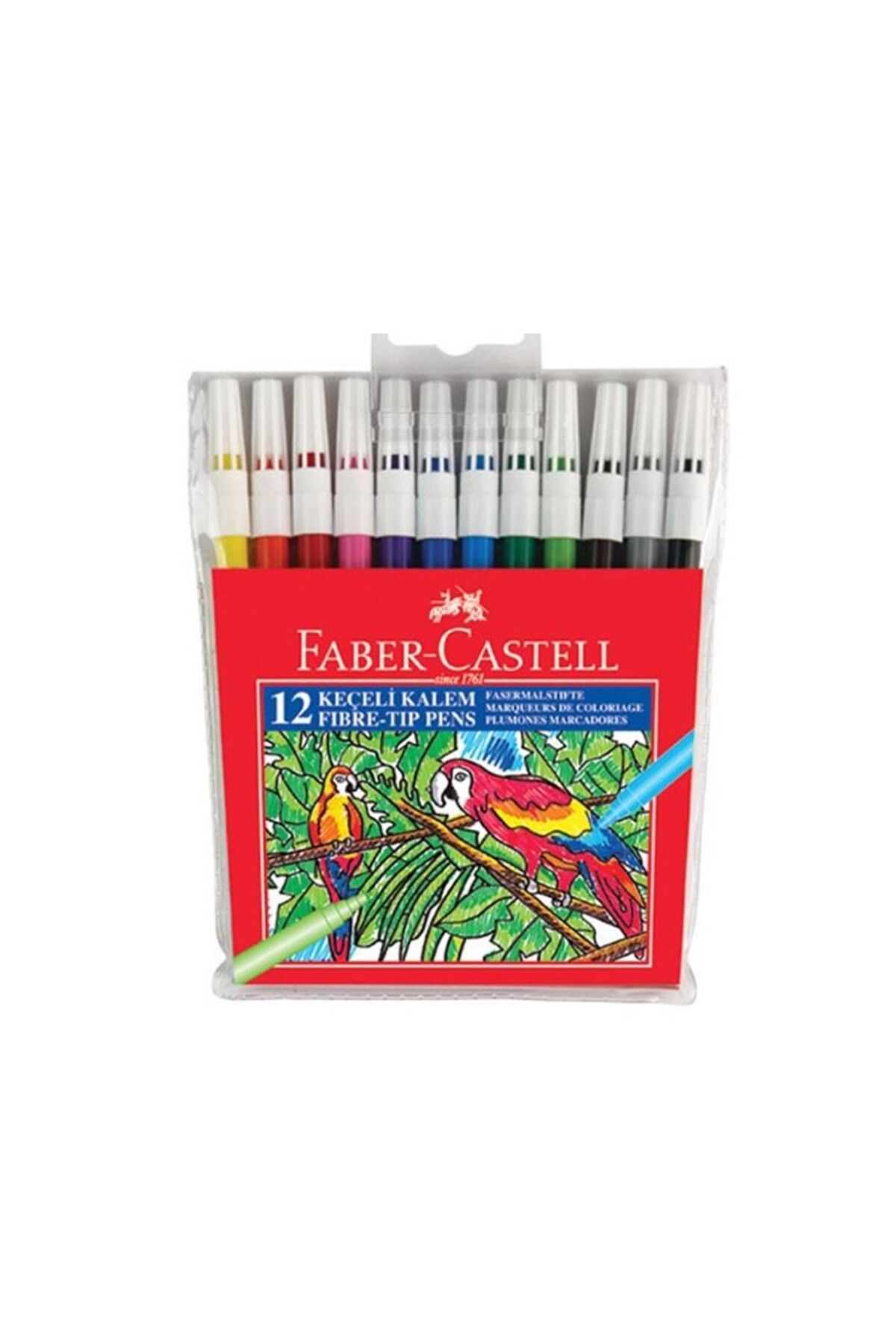 Faber Castell 12 Li Yıkanabilir Keçeli Kalem 155130