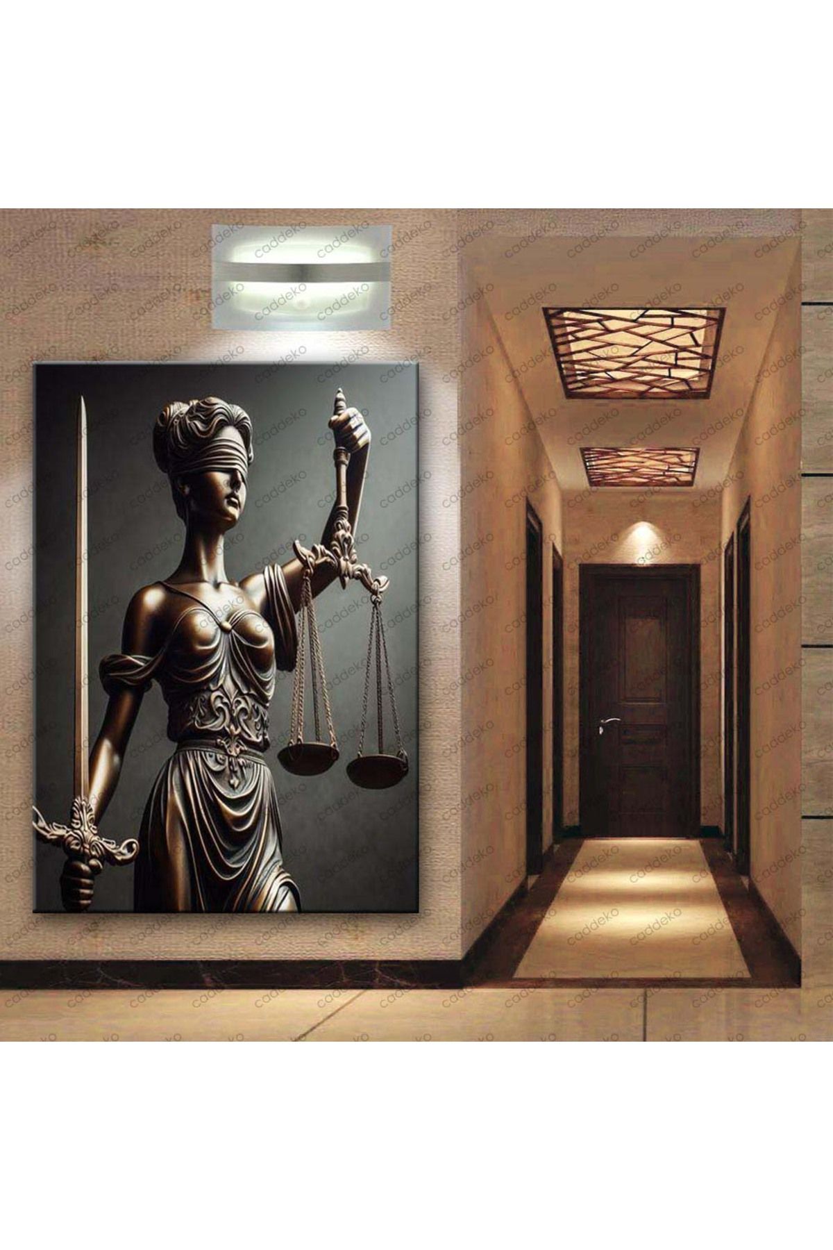 caddeko Adalet Tanrıçası Themis Avukat Hukuk Tablosu hkk29