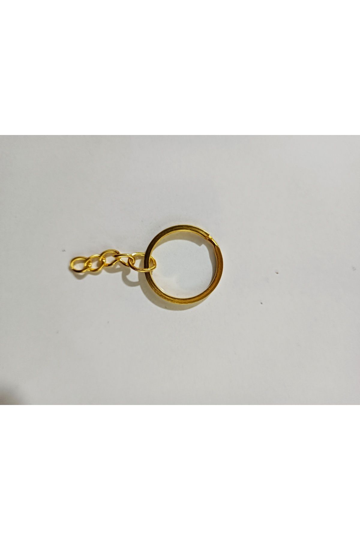 TREND Zincirli Anahtarlık Halkası Amigurumi Makrome Anahtarlık(40 adet gold)
