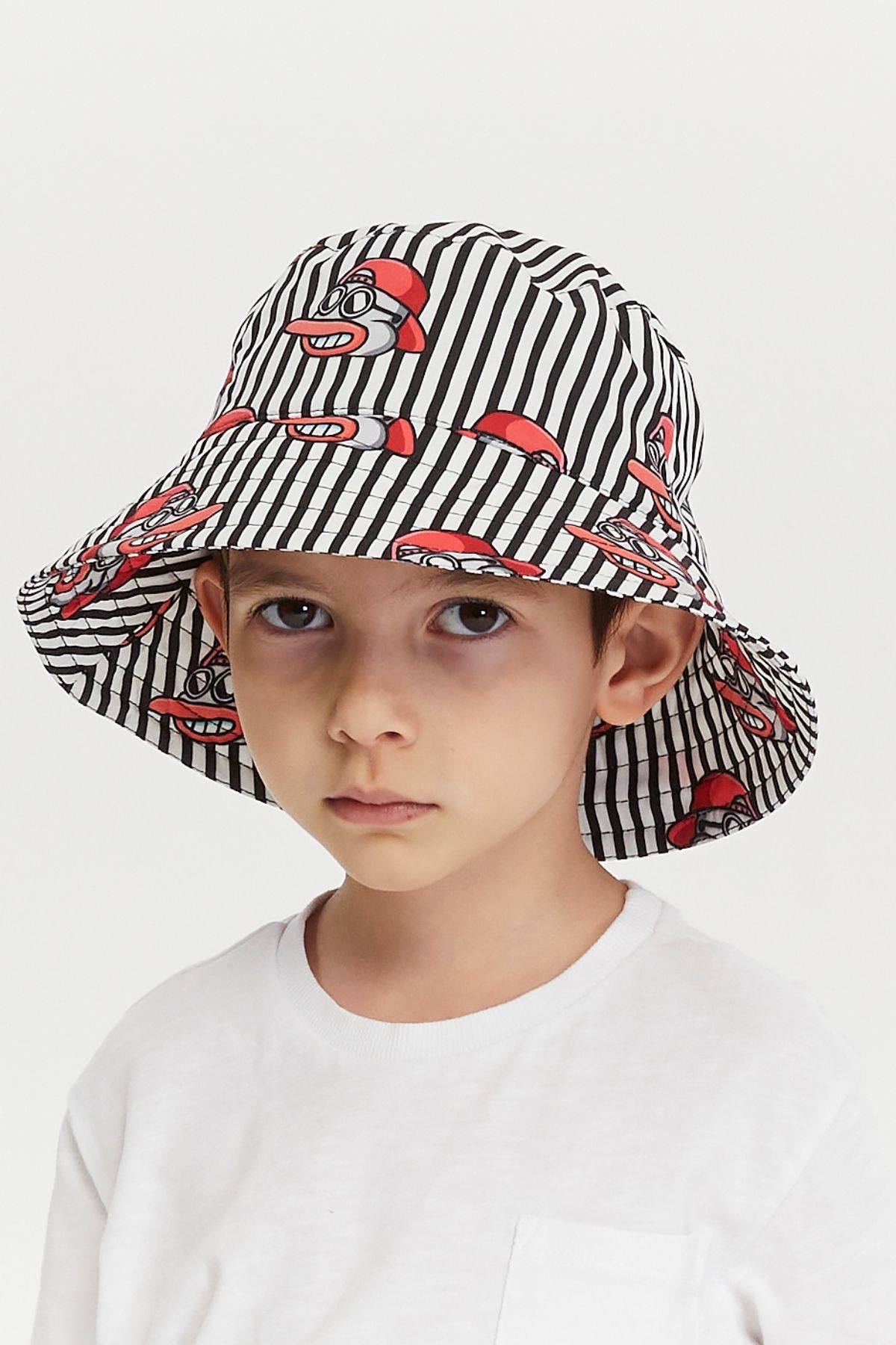 Benittokids Erkek Çocuk Desenli Bucket Şapka 7003