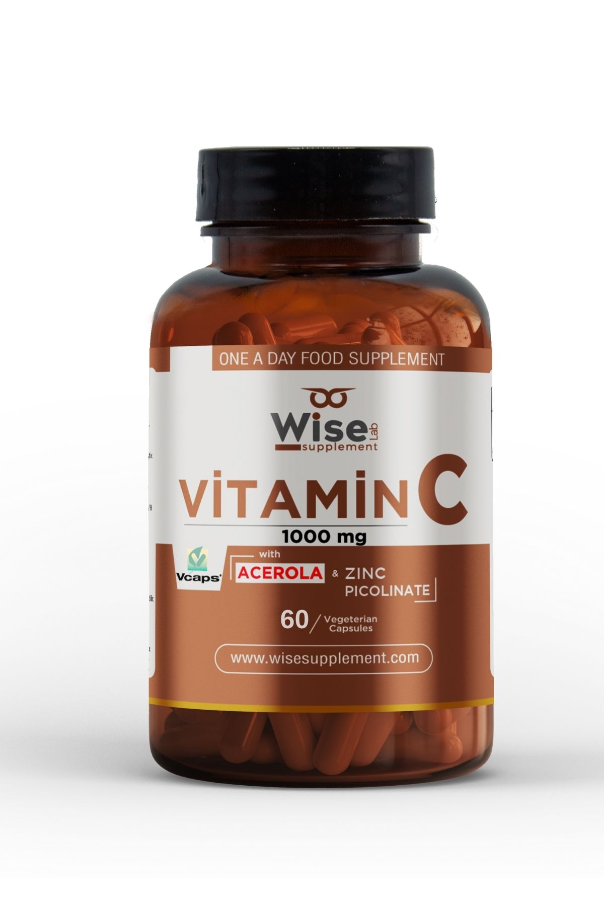 WiseLab Vitamin C 1000mg 60 Bitkisel Kapsül