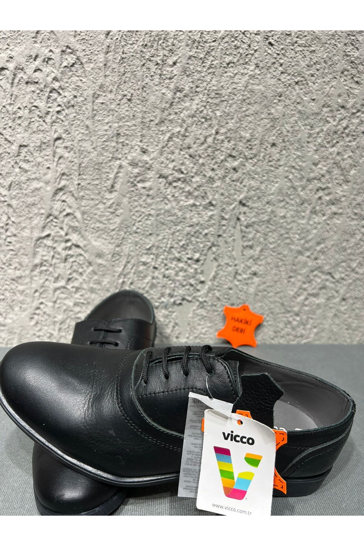 Vicco Deri Siyah Ayakkabı
