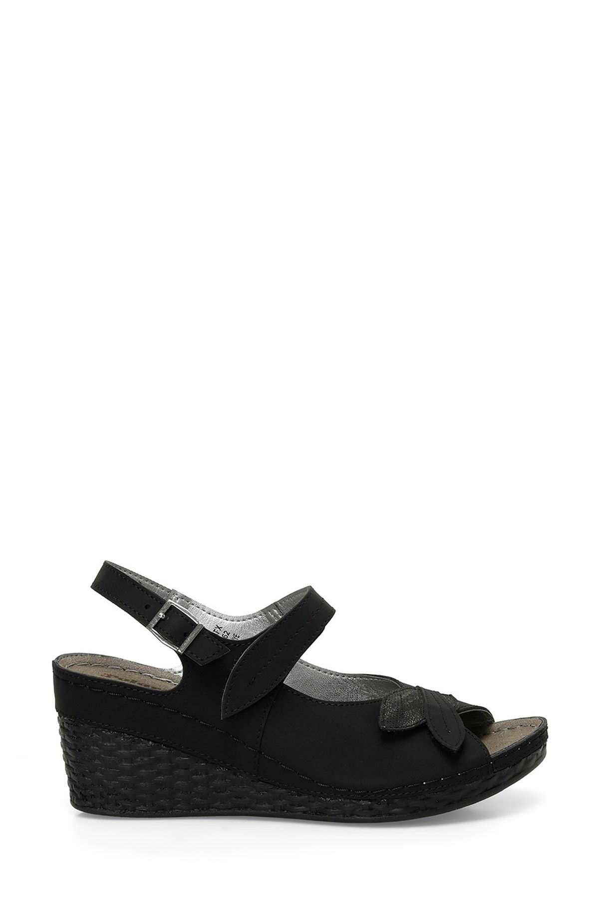 Polaris 166322.Z4FX Siyah Kadın Comfort Sandalet