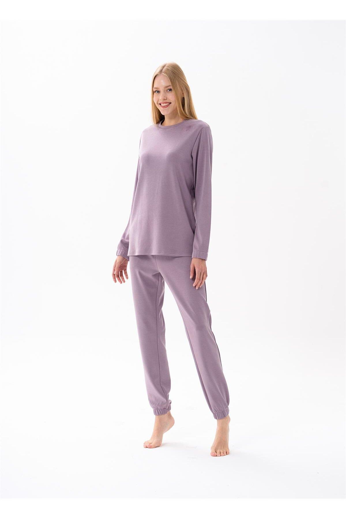 Jiber Kadın Lila Pijama Takımı 10176