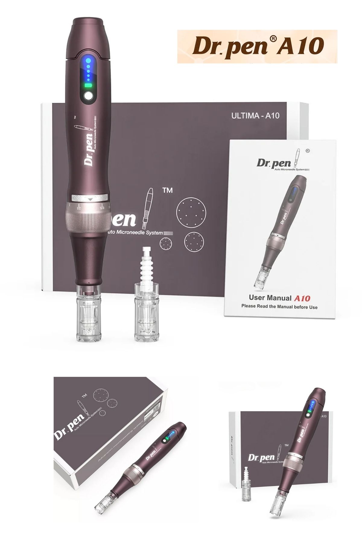Dr.Pen Auto Microneedle System Dr Pen Ultima A10 Kablosuz Dermapen-Kalıcı Makyaj-Bbglow-Fondöten-Dermaroller-Cilt Bakım