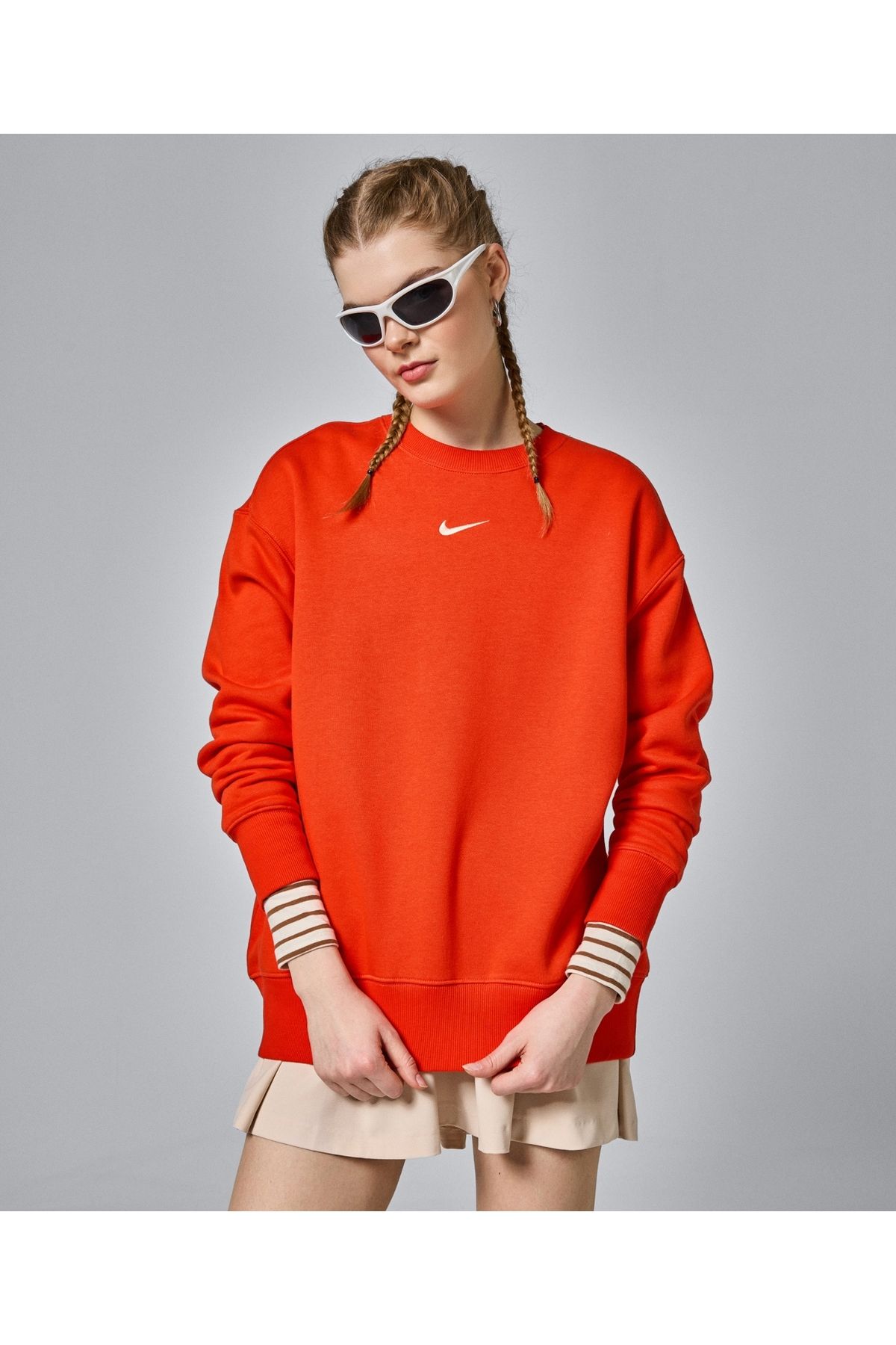 Nike Sportswear Collection Essentials Kadın Yünlü Sweatshirt