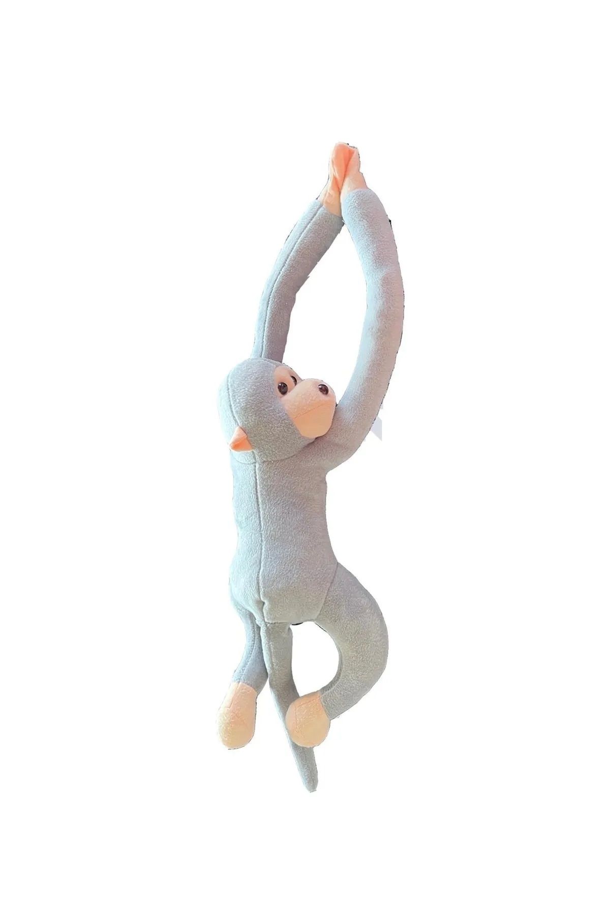 Brother Toys Elleri Yapışabilen Kaliteli Oyuncak Peluş Maymun 50 Cm. Sesli Çığlık Atan Renkli Maymun
