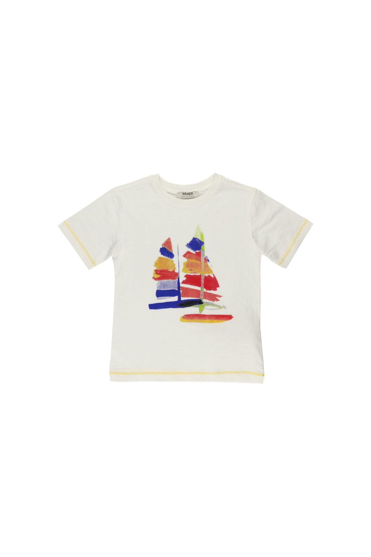 Panço Erkek Çocuk Yelken Baskılı T-shirt