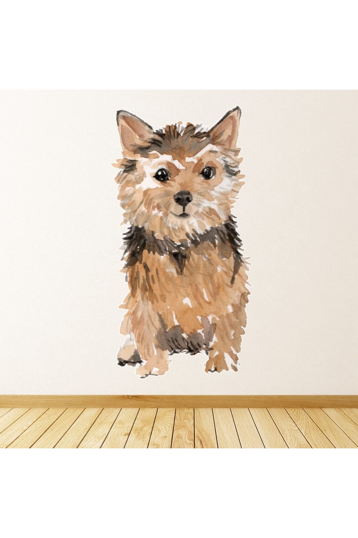 Modatools Norfolk Terrier Köpek Kulübesi Bakım Dekoratif Duvar Sticker Çıkartma Yatak Çocuk Odası