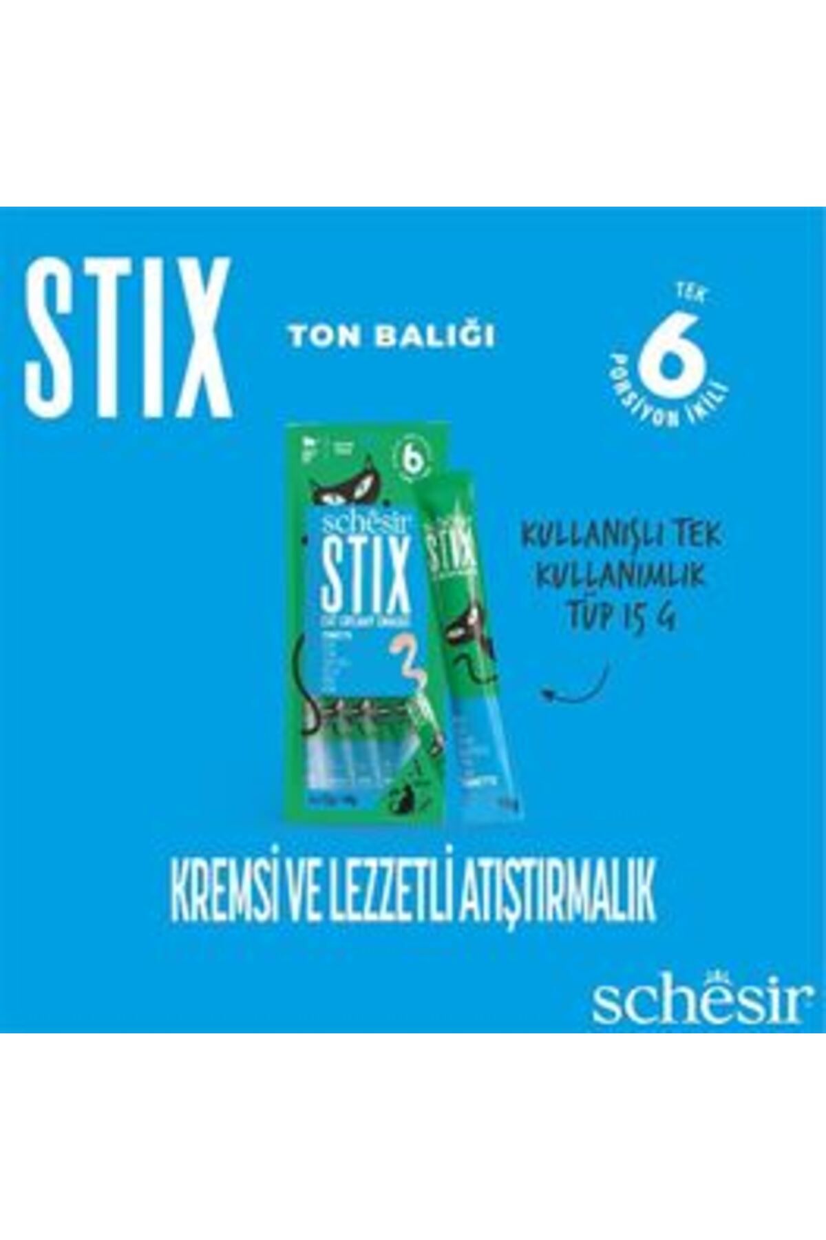 Schesir Stix Ton Balıklı Krema Kedi Ödülü 6x15gr ( 1 ADET )