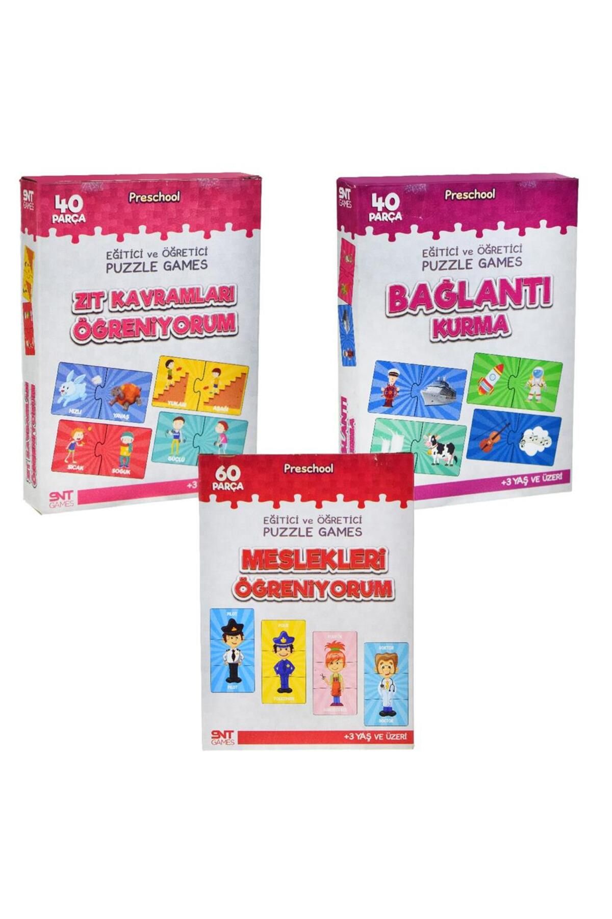 babyist 3'Lü Eğitici Bul-Tak Oyun Serisinin Tamamı Eğitici ve Öğretici Puzzle Boyama Kitabı Hediyeli
