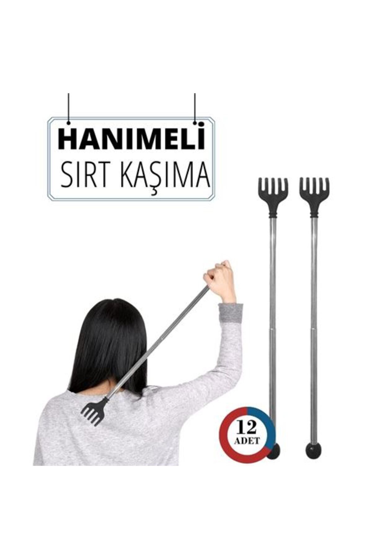 Transformacion 12 ADET Hanımeli Metal Sırt Kaşıma Aparatı