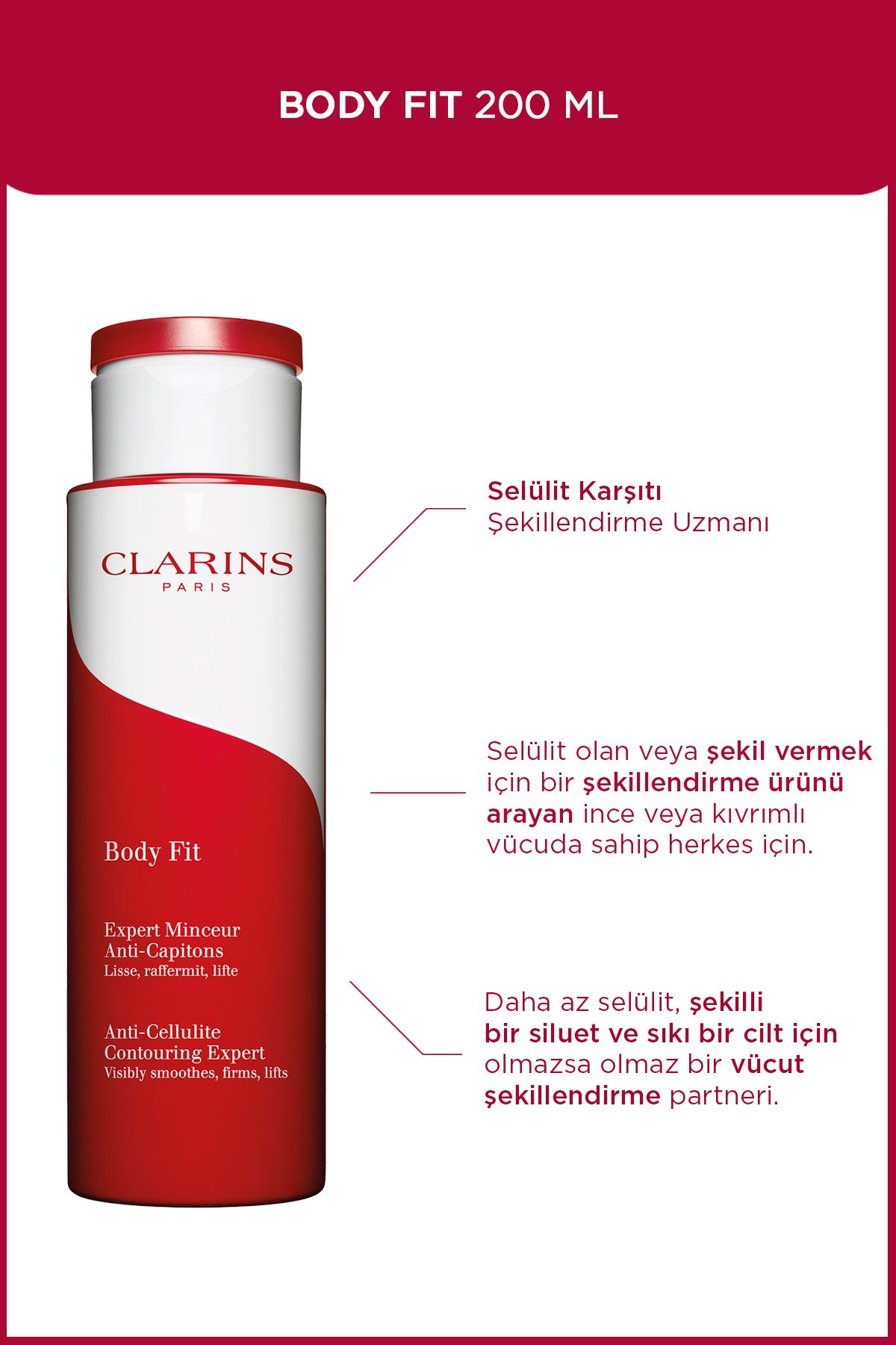 Clarins Body Fit Anti-cellulite Contouring Expert 200 Ml Selülit Önleyici