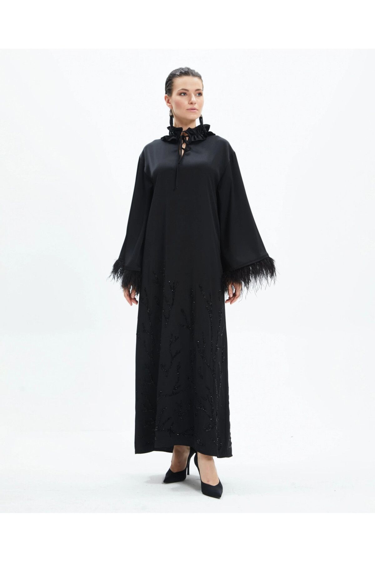 Serpil Serpil Kadın Siyah Elbise 39180