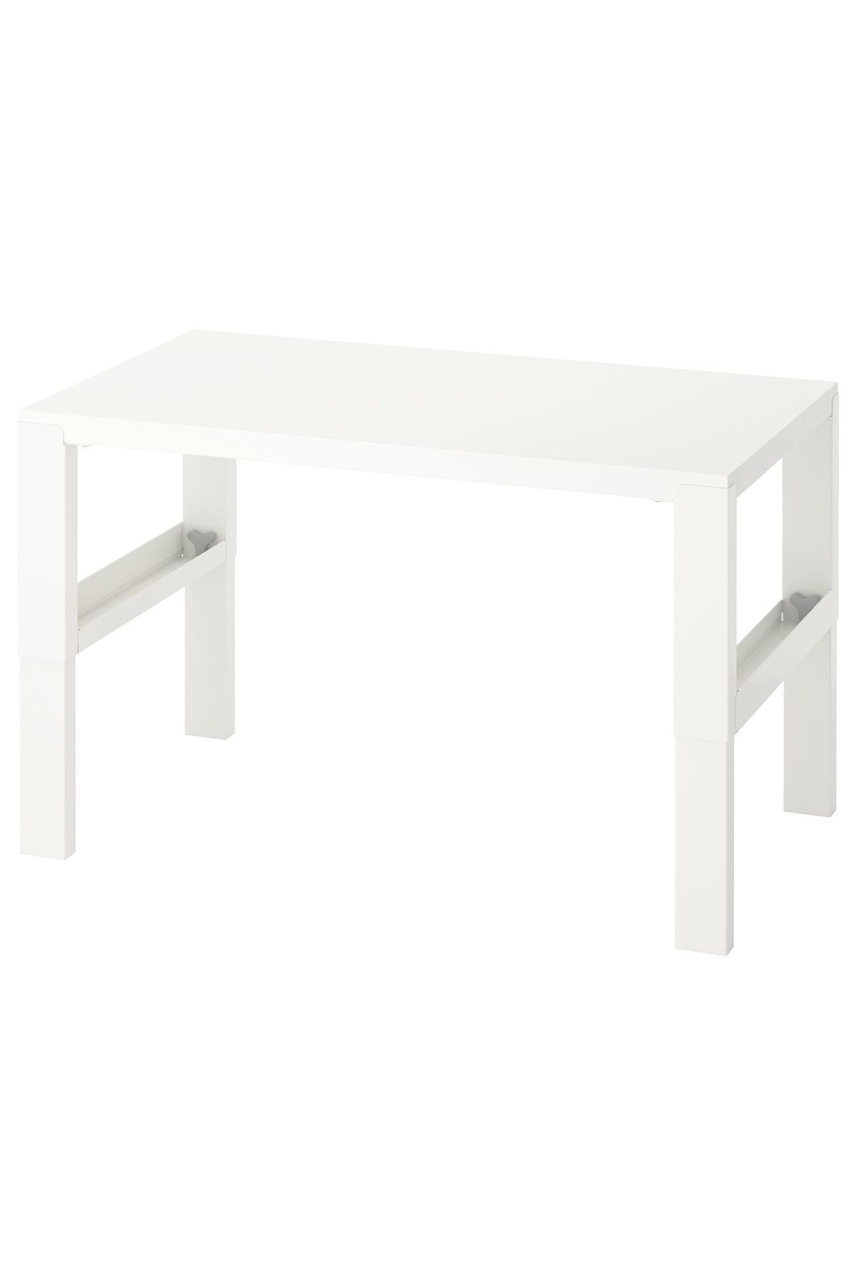 IKEA çocuk çalışma masası, beyaz-turkuaz, 96x58 cm