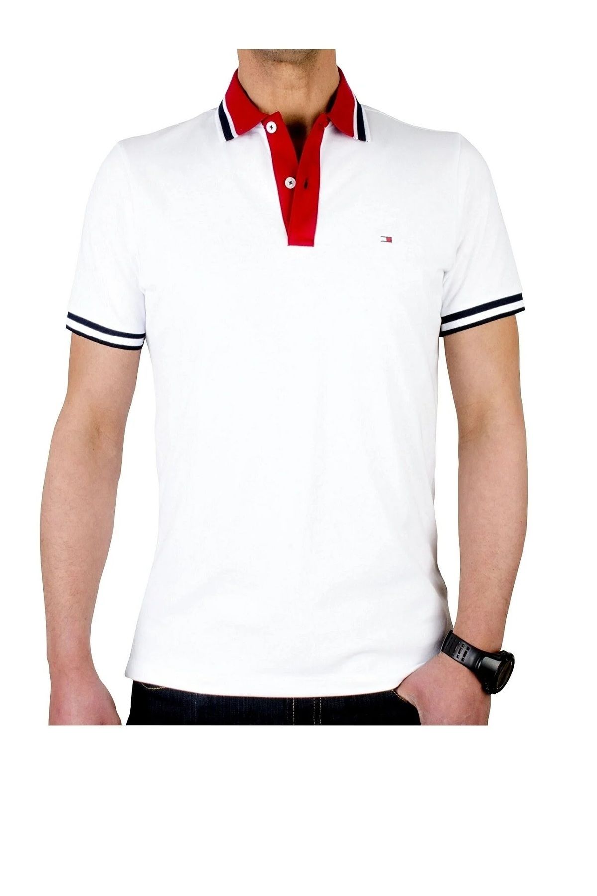 Tommy Hilfiger Regular Fit Erkek Kontrast Polo T-shirt
